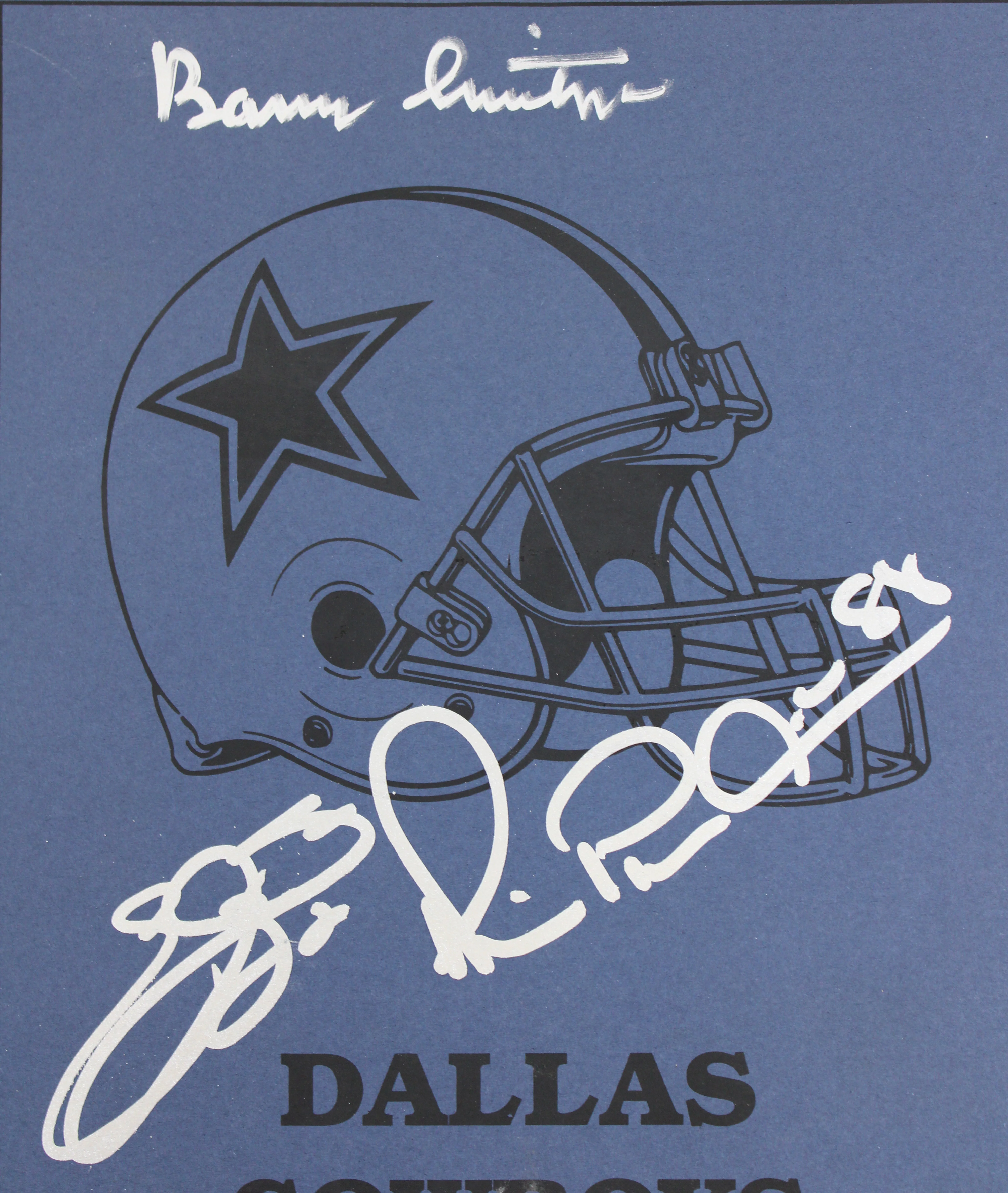 Cowboys (3) Smith, Irvin & Switzer Signed SB XXX Media Guide BAS #AE13402 - Image 3
