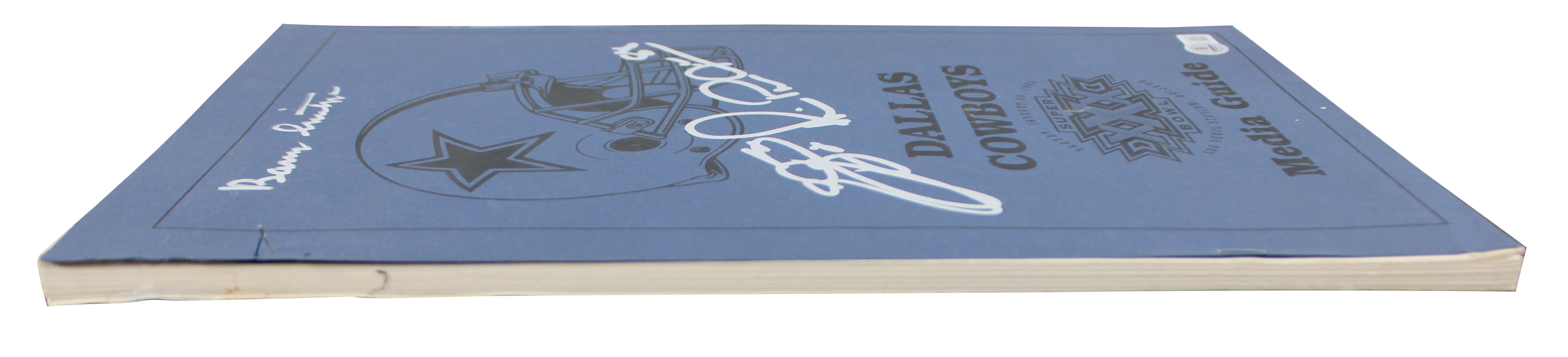 Cowboys (3) Smith, Irvin & Switzer Signed SB XXX Media Guide BAS #AE13402 - Image 6