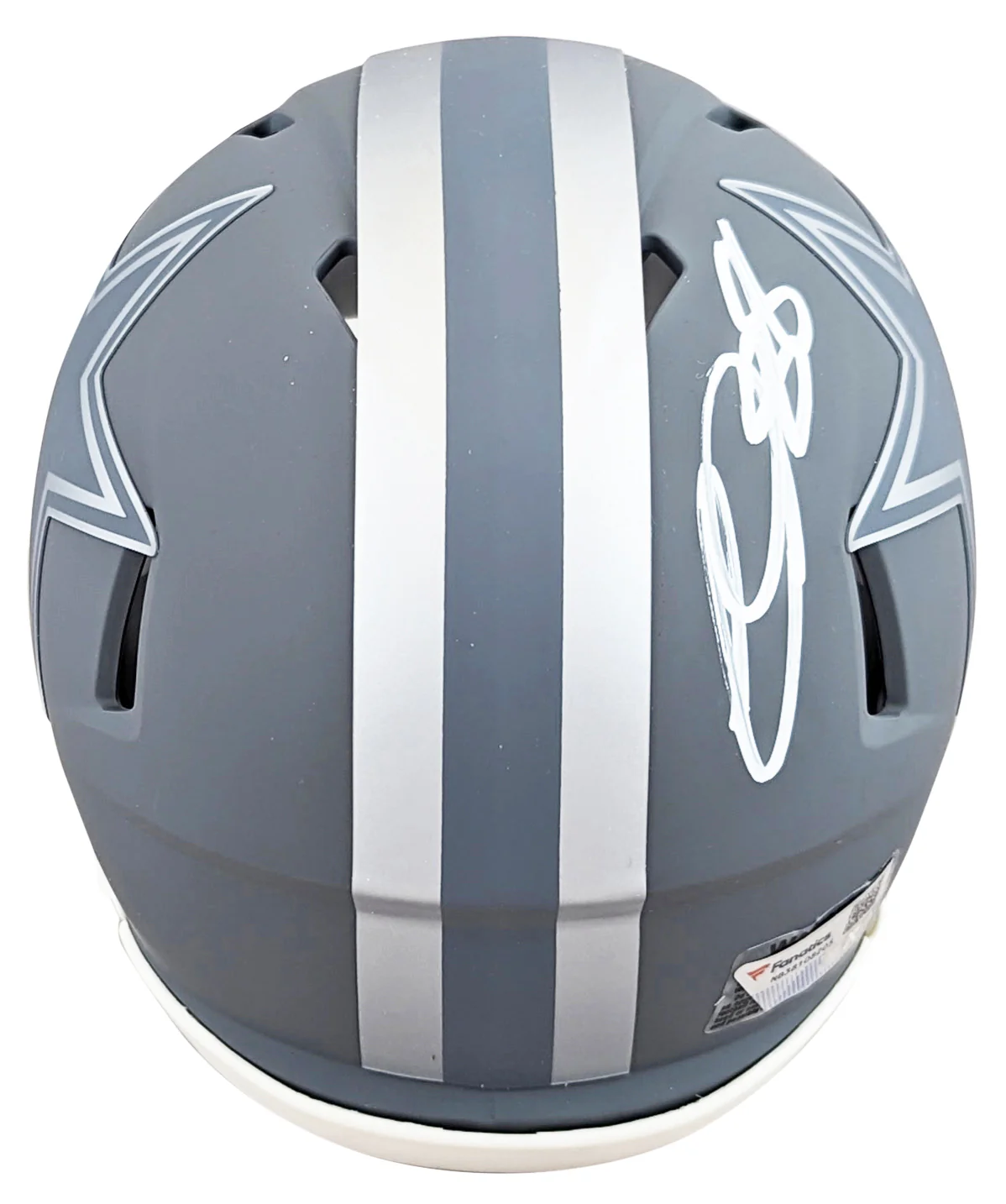 Cowboys CeeDee Lamb Authentic Signed Alternate Slate Mini Helmet Fanatics - Image 3