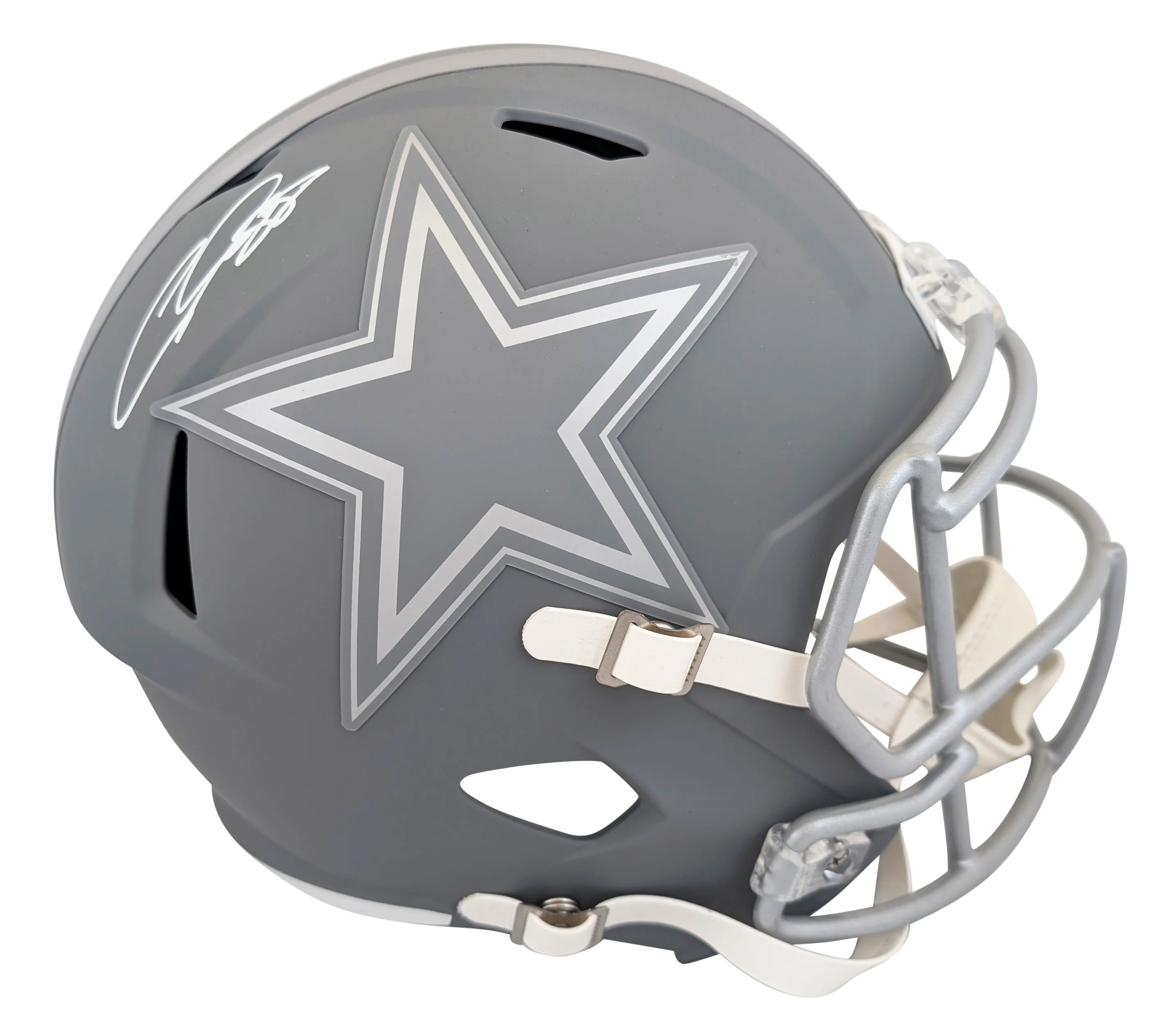 Cowboys CeeDee Lamb Authentic Signed Slate Full Size Speed Rep Helmet Fanatics - Image 2