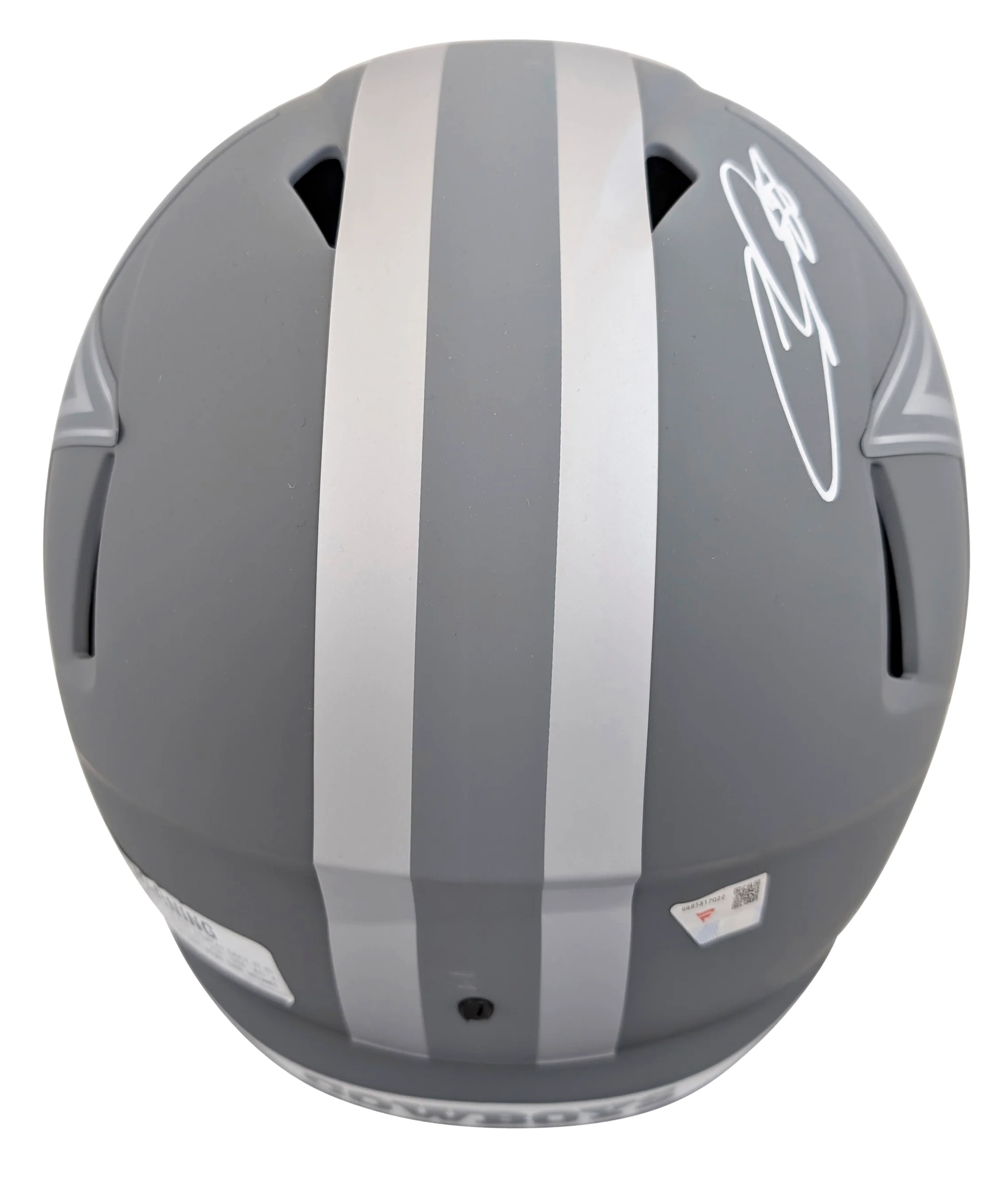 Cowboys CeeDee Lamb Signed Slate Full Size Speed Rep Helmet W/ Case Fanatics - Image 4