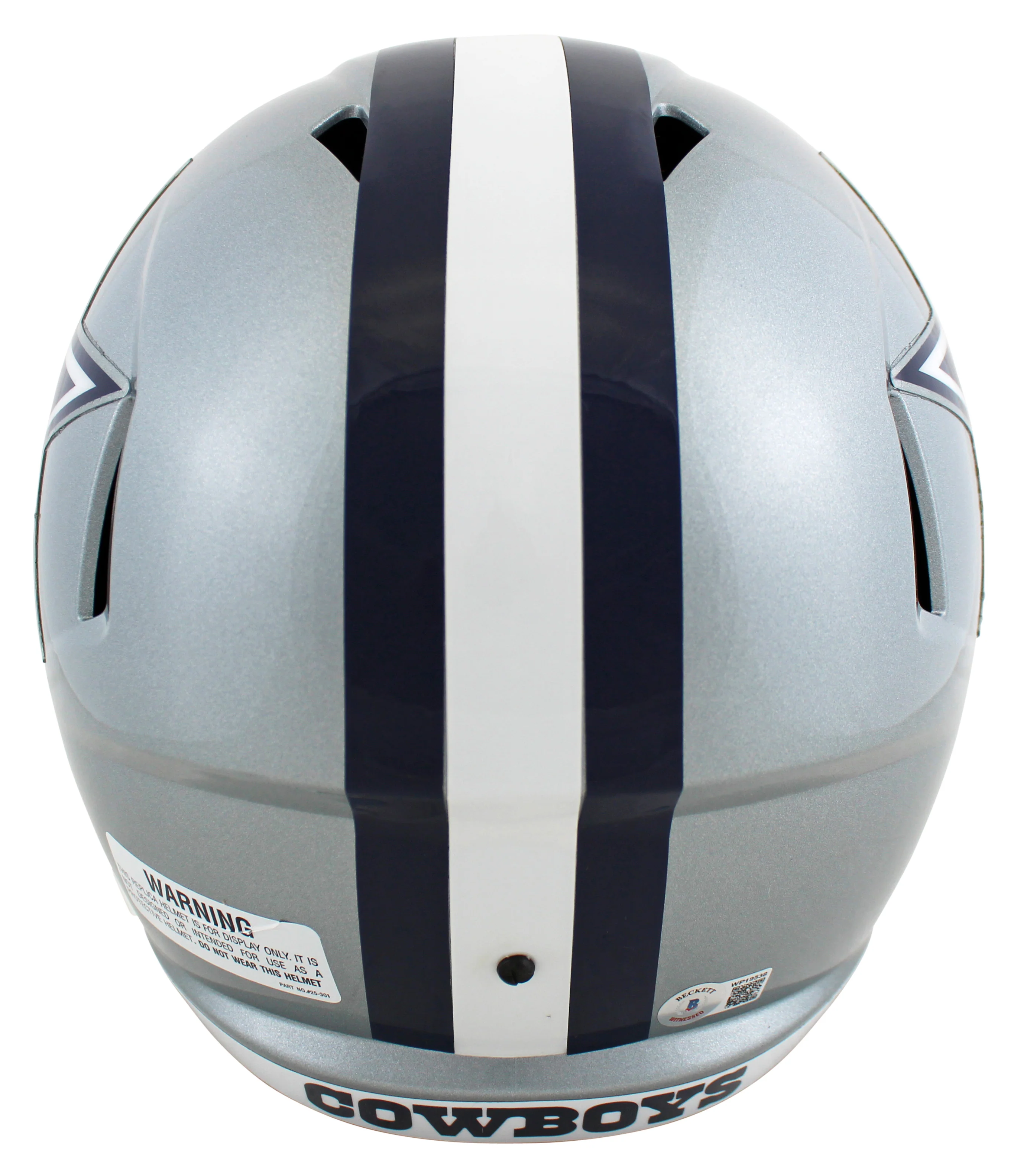 Cowboys Dak Prescott Authentic Signed Full Size Speed Rep Helmet BAS Witnessed - Image 3