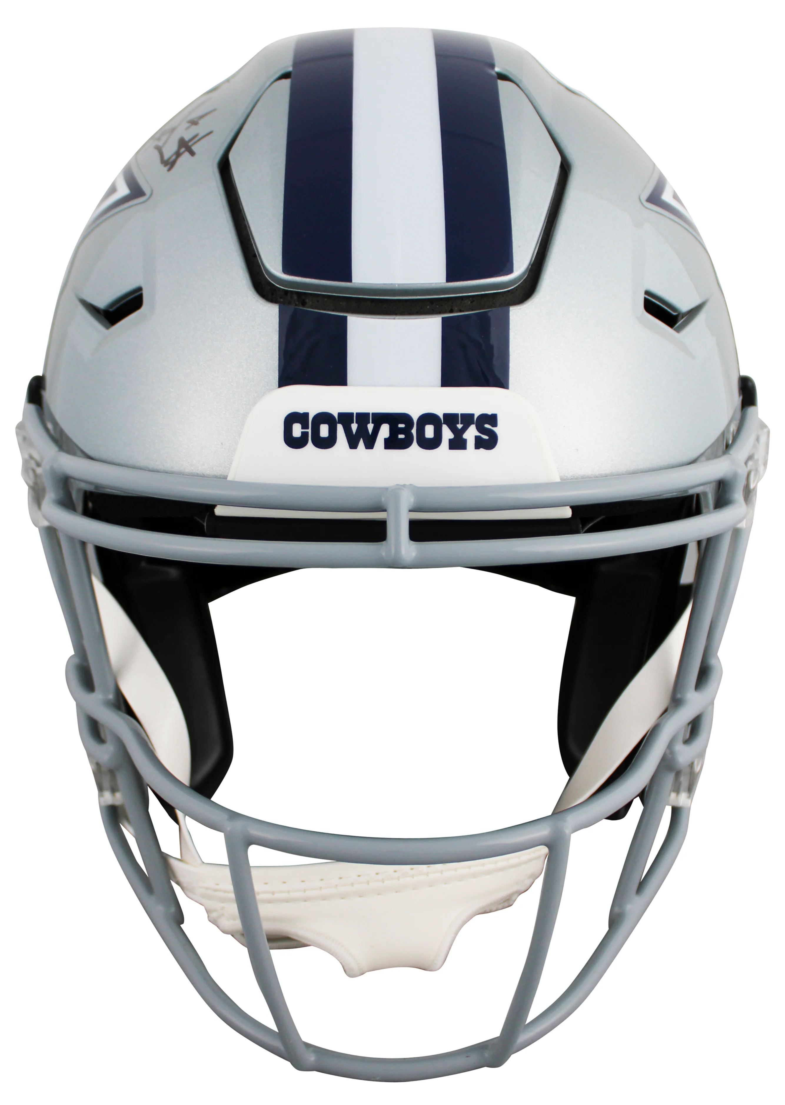 Cowboys Dak Prescott Authentic Signed Speed Flex Full Size Helmet BAS Witnessed - Image 3