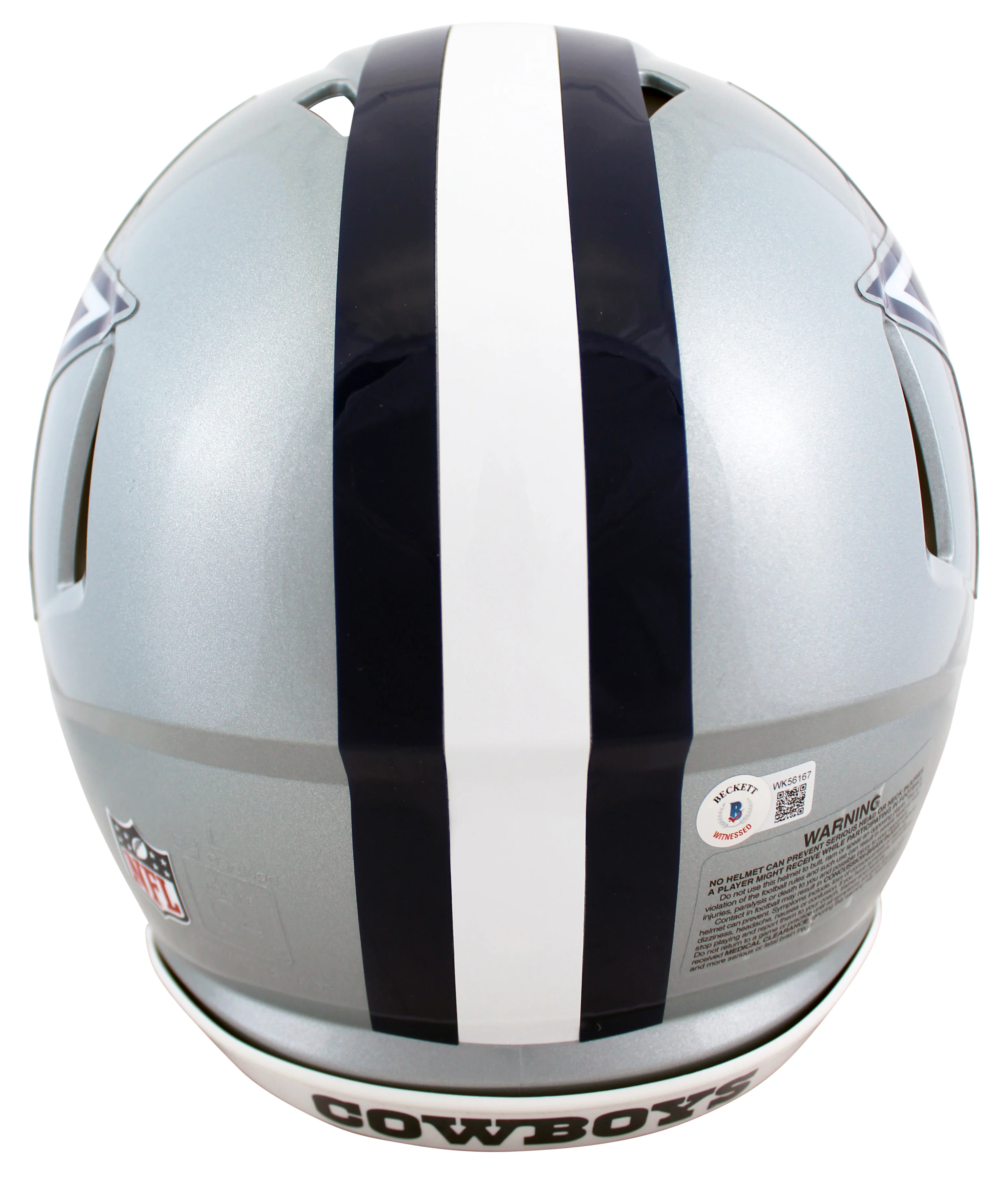 Cowboys Dak Prescott Signed Full Size Speed Proline Helmet w/ Case BAS Witness - Image 4