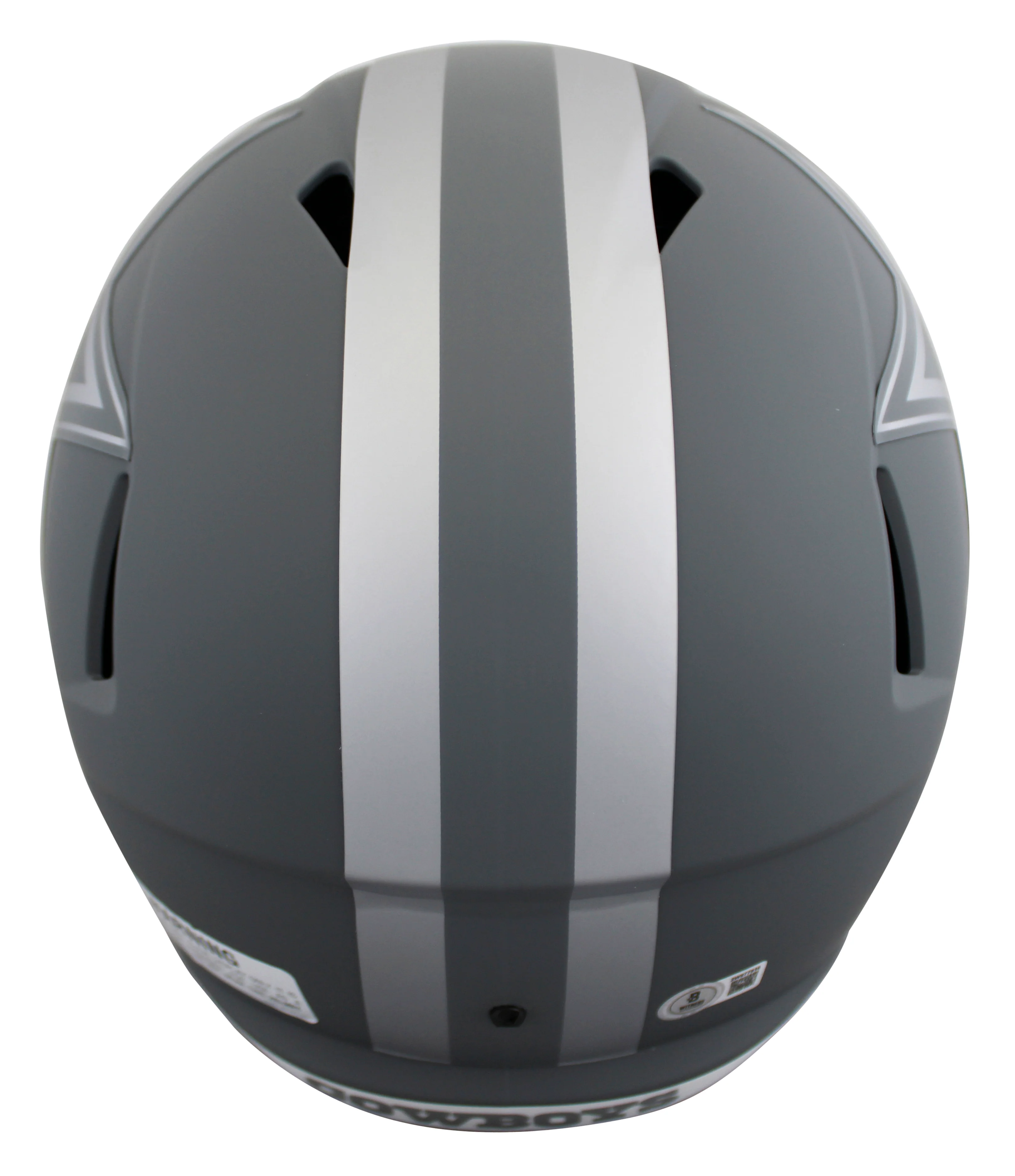 Cowboys Dak Prescott Signed Slate Full Size Speed Rep Helmet BAS Witnessed - Image 3