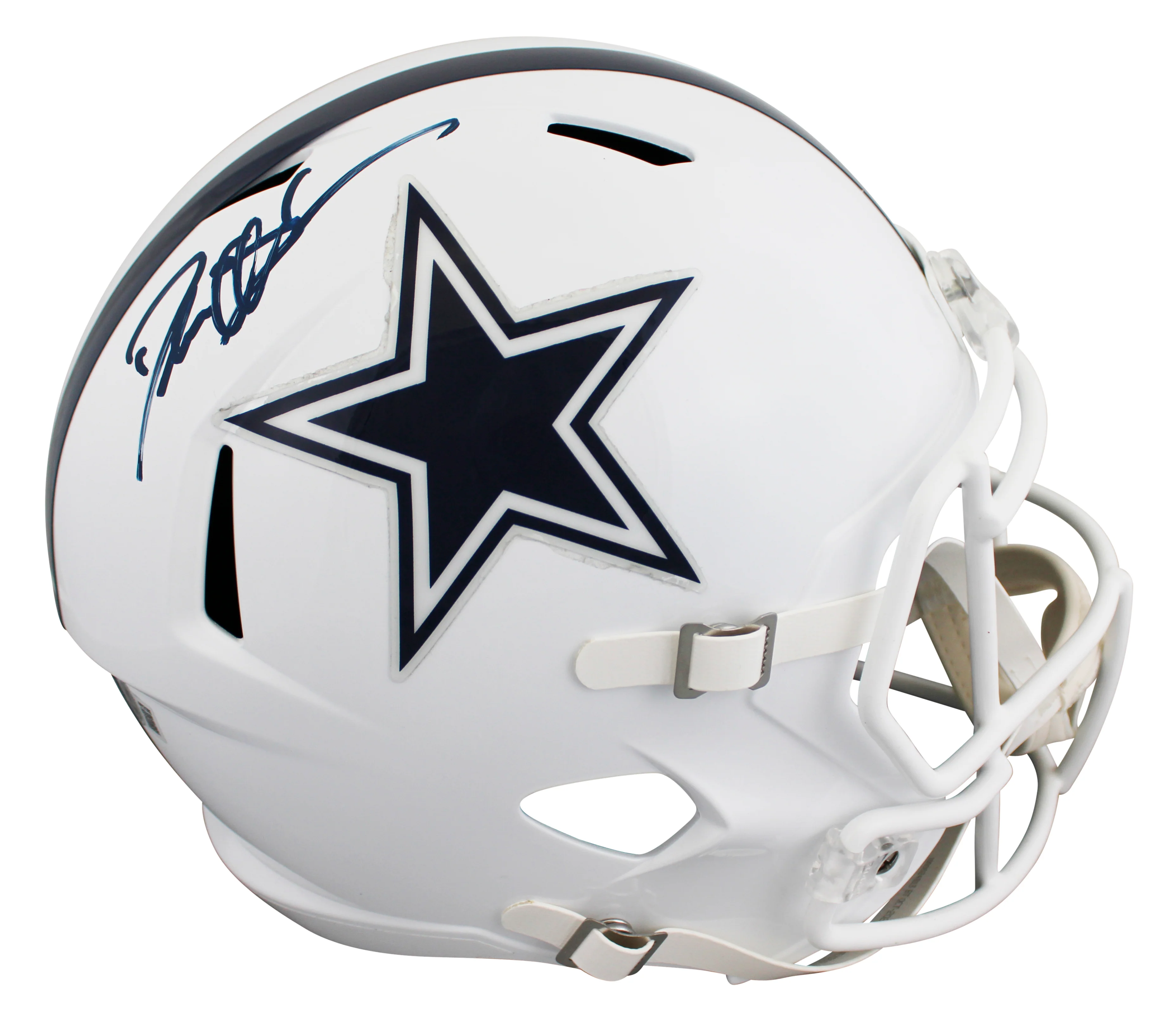 Cowboys Deion Sanders Signed 2022 On-Field Alt F/S Speed Rep Helmet W/ Case BAS - Image 3