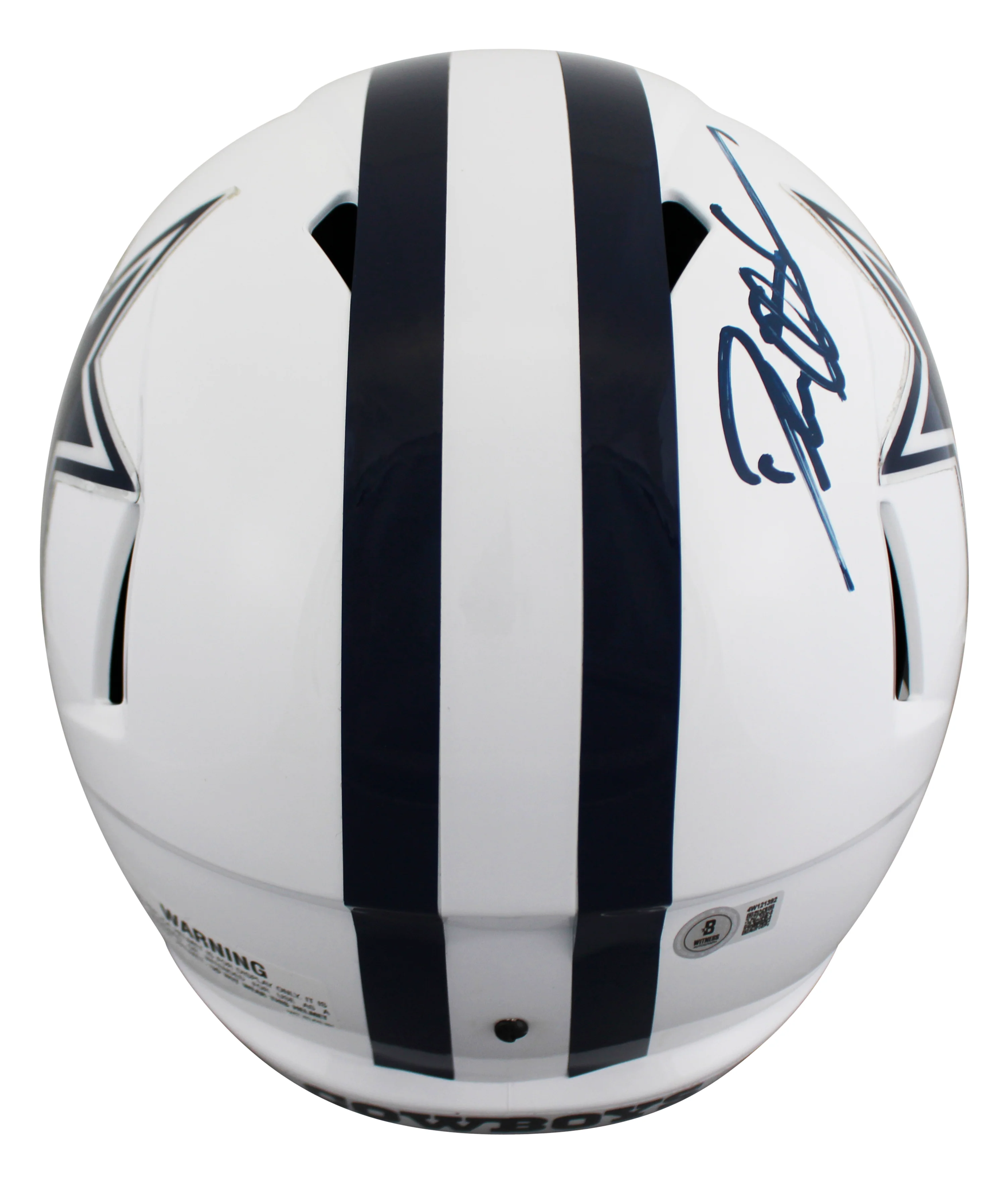 Cowboys Deion Sanders Signed 2022 On-Field Alt F/S Speed Rep Helmet W/ Case BAS - Image 4