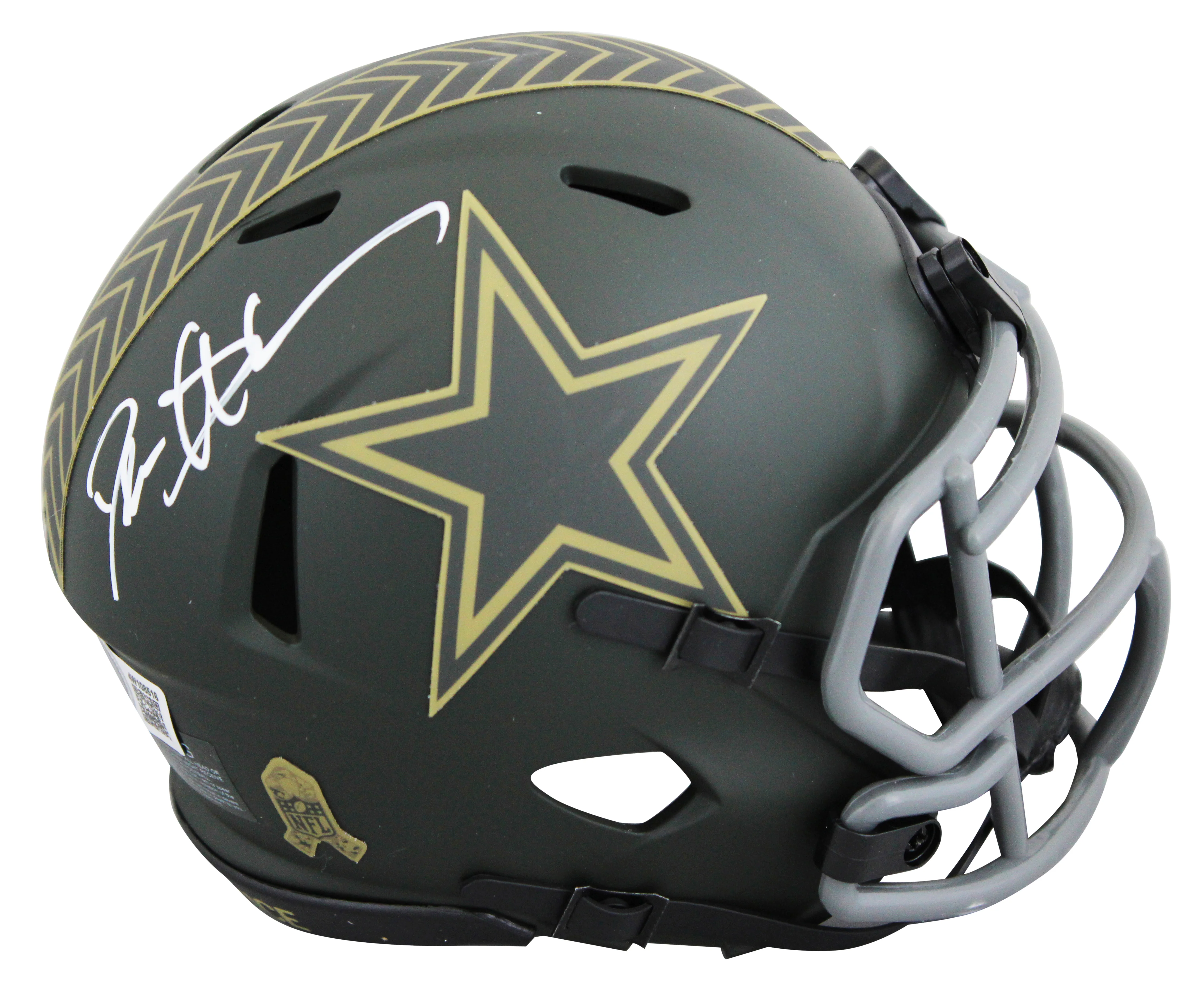Cowboys Deion Sanders Signed STS IV Speed Mini Helmet BAS Witnessed #4W108516 - Image 2