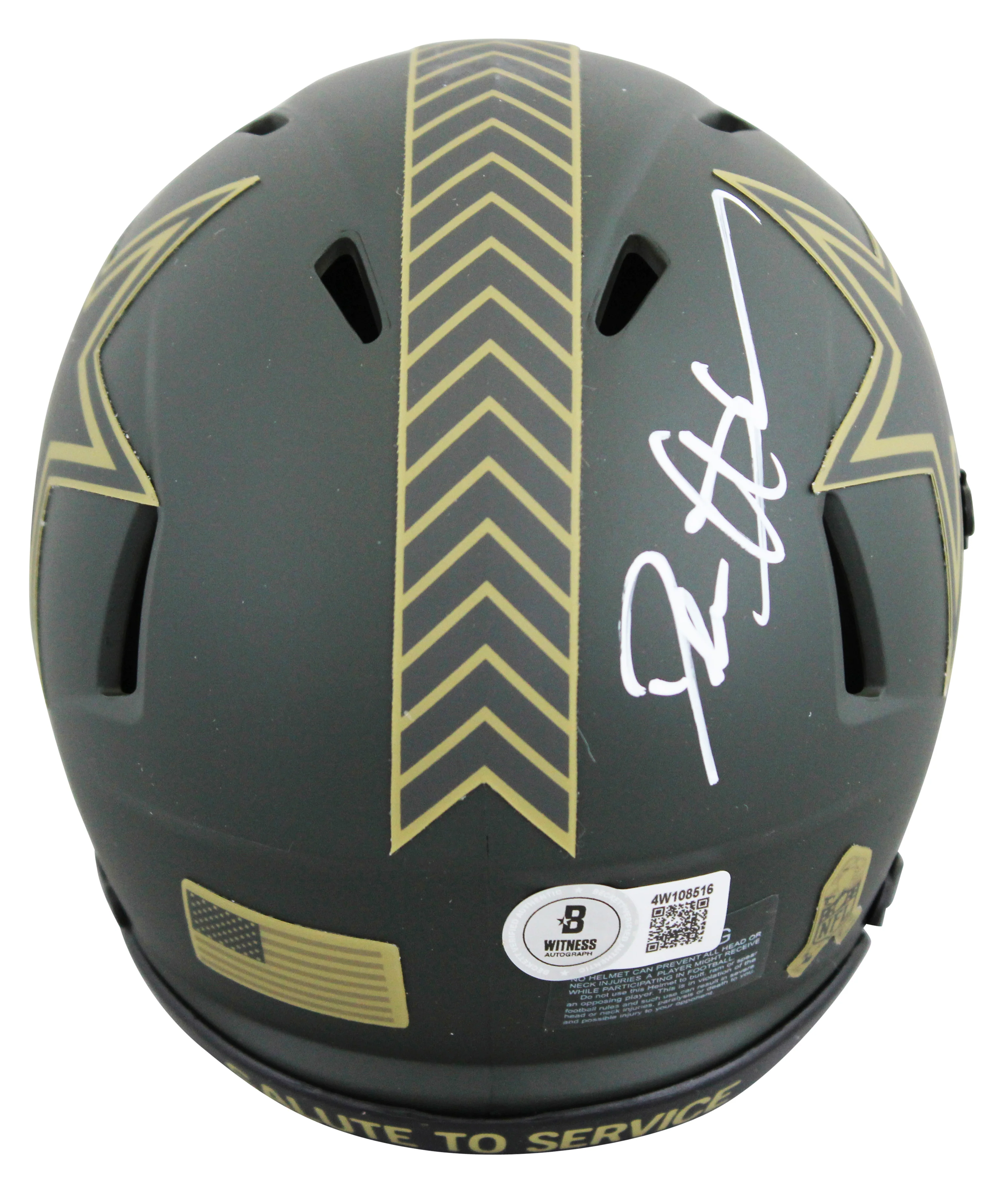 Cowboys Deion Sanders Signed STS IV Speed Mini Helmet BAS Witnessed #4W108516 - Image 3