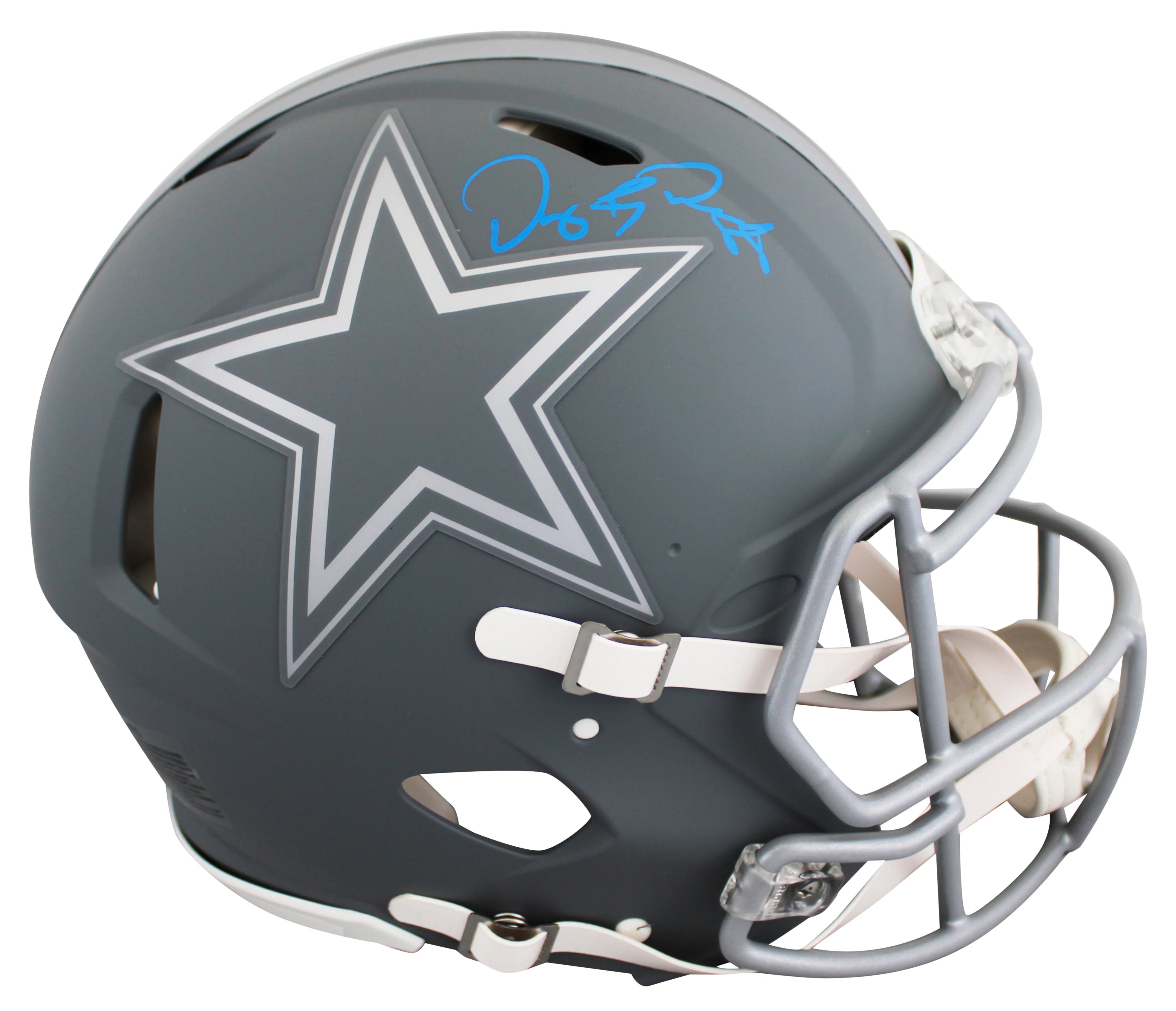 Cowboys Dez Bryant Signed Slate Full Size Speed Proline Helmet W/ Case BAS Wit - Image 3