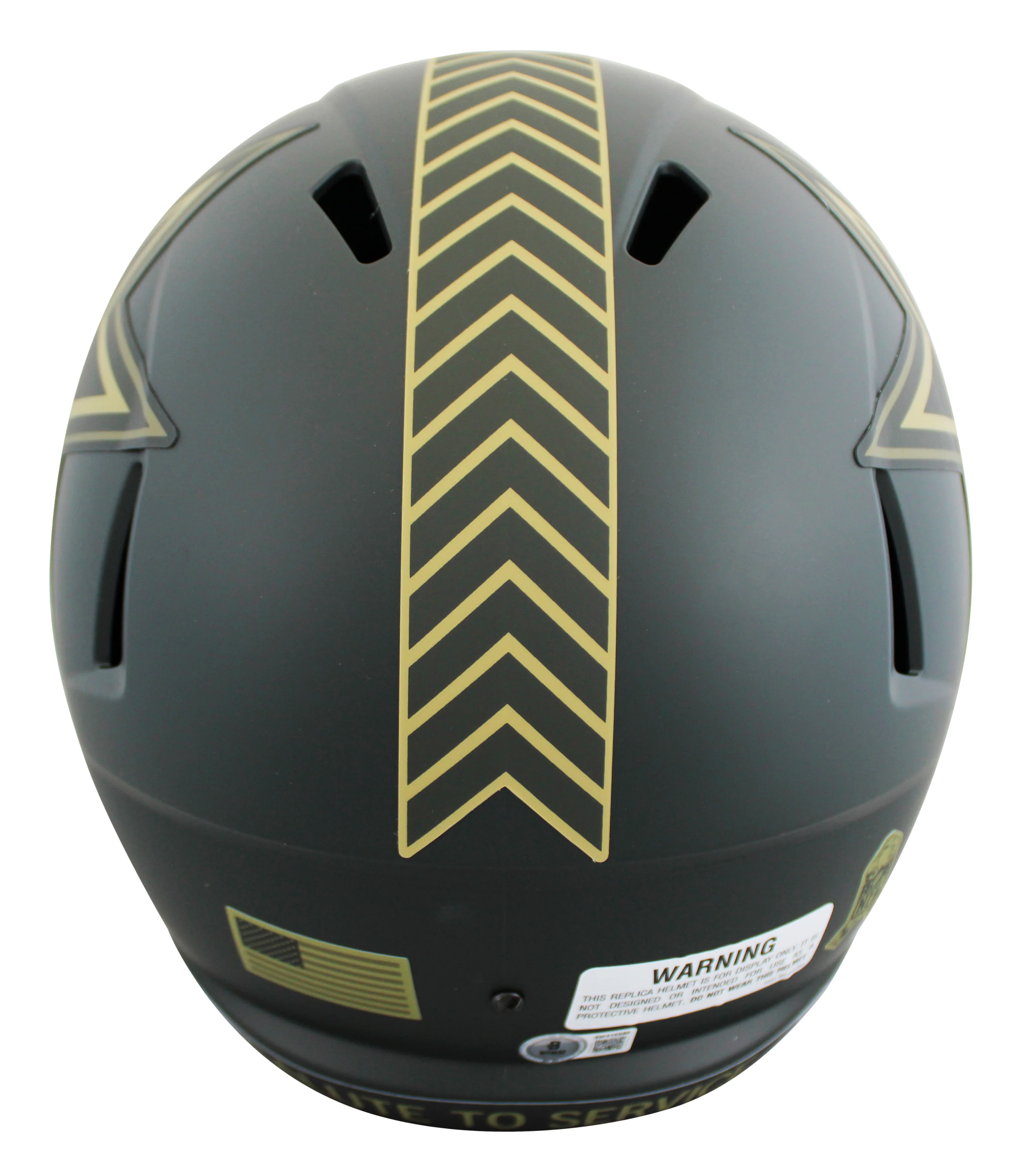Cowboys Dez Bryant Signed STS IV Full Size Speed Rep Helmet W/ Case BAS Witness - Image 4