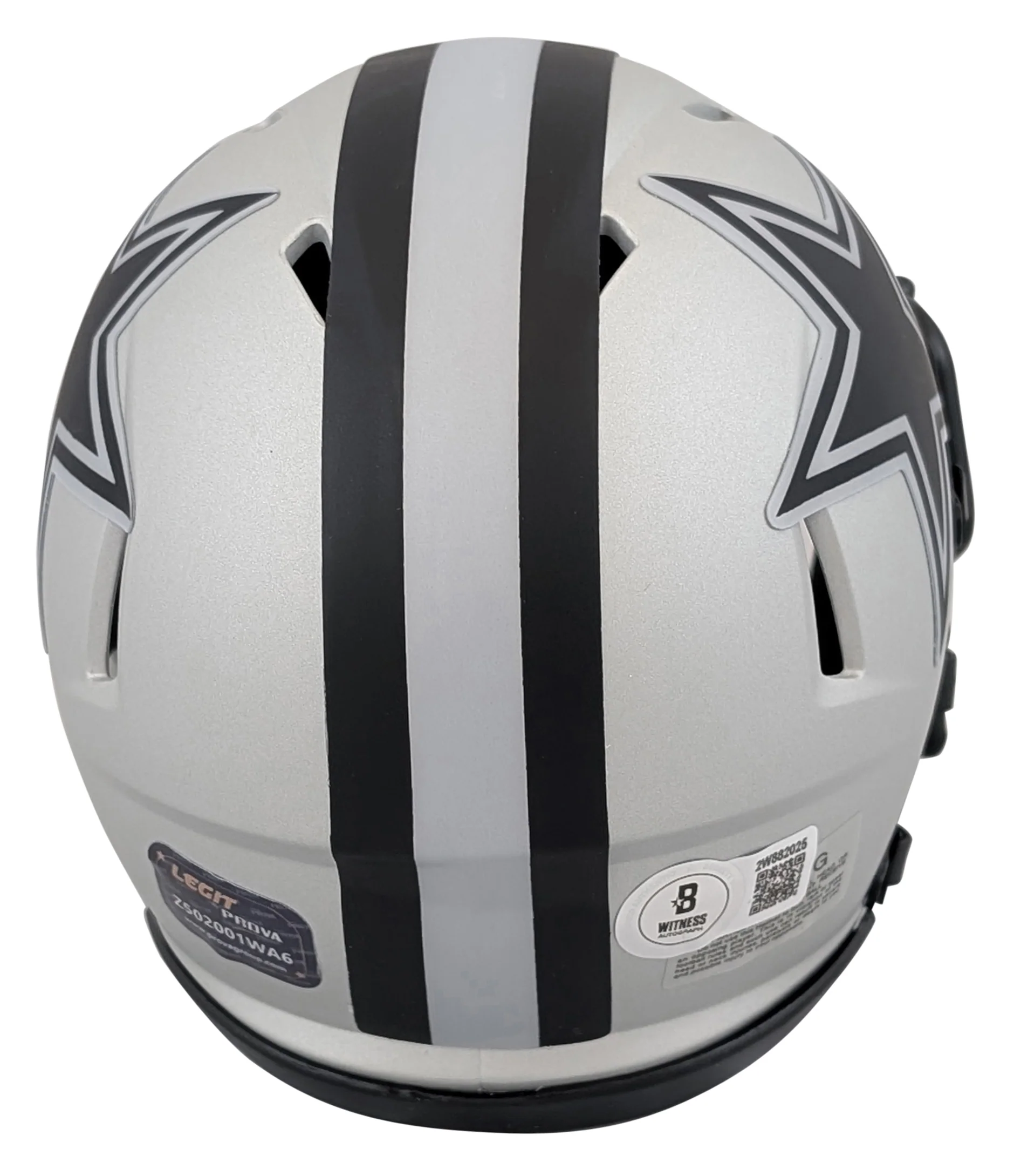 Cowboys Emmitt Smith Authentic Signed Rave Speed Mini Helmet BAS Witnessed - Image 3