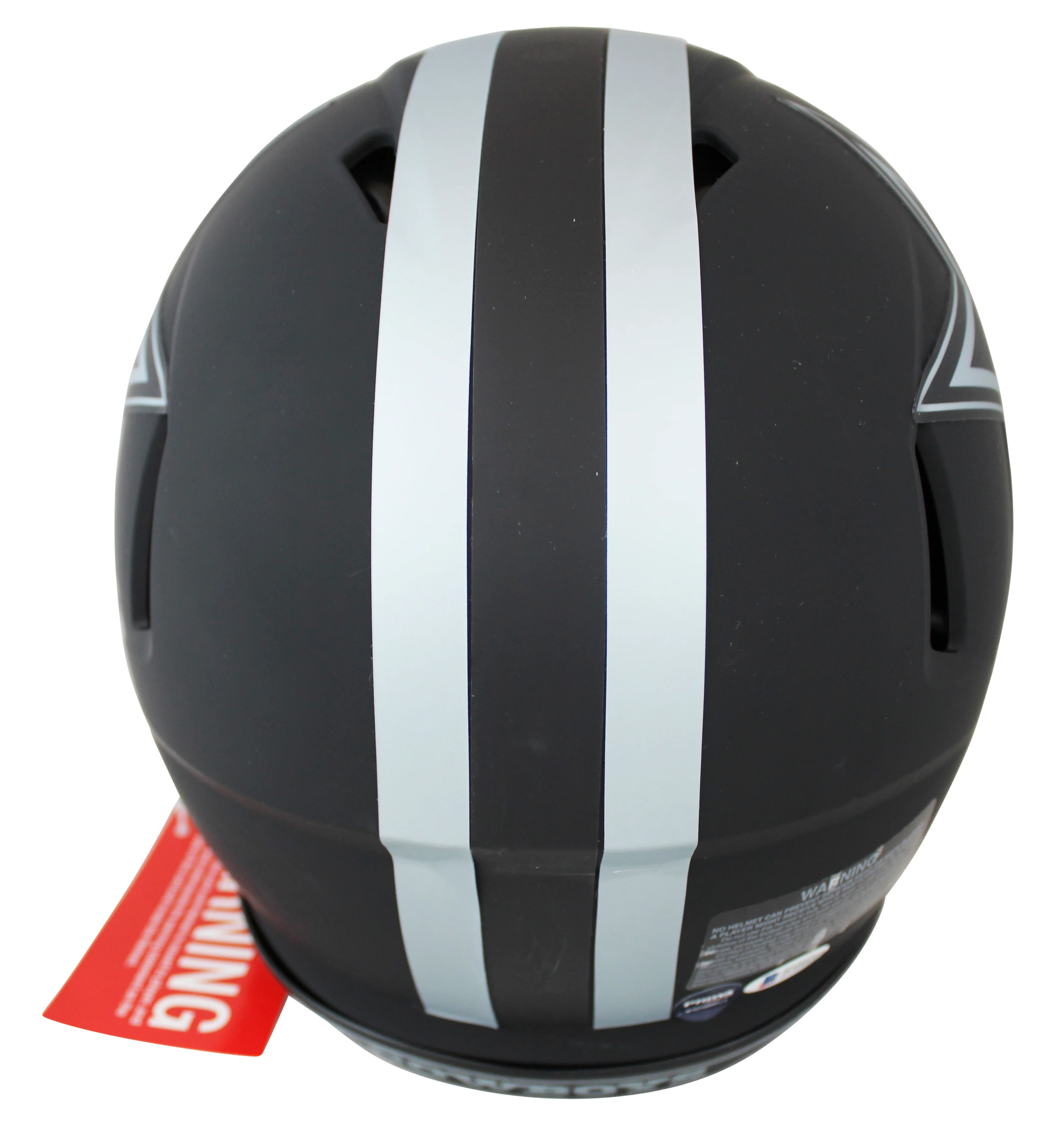 Cowboys Emmitt Smith Signed Eclipse Full Size Speed Proline Helmet w/ Case BAS W - Image 4