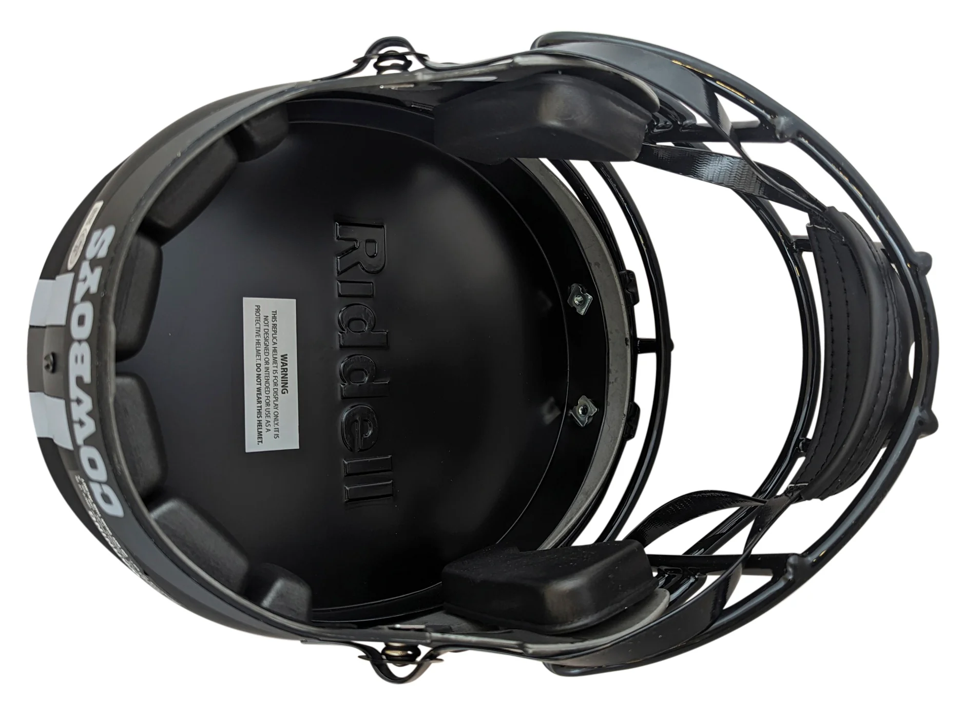 Cowboys Emmitt Smith Signed Eclipse Full Size Speed Rep Helmet BAS Witnessed - Image 4