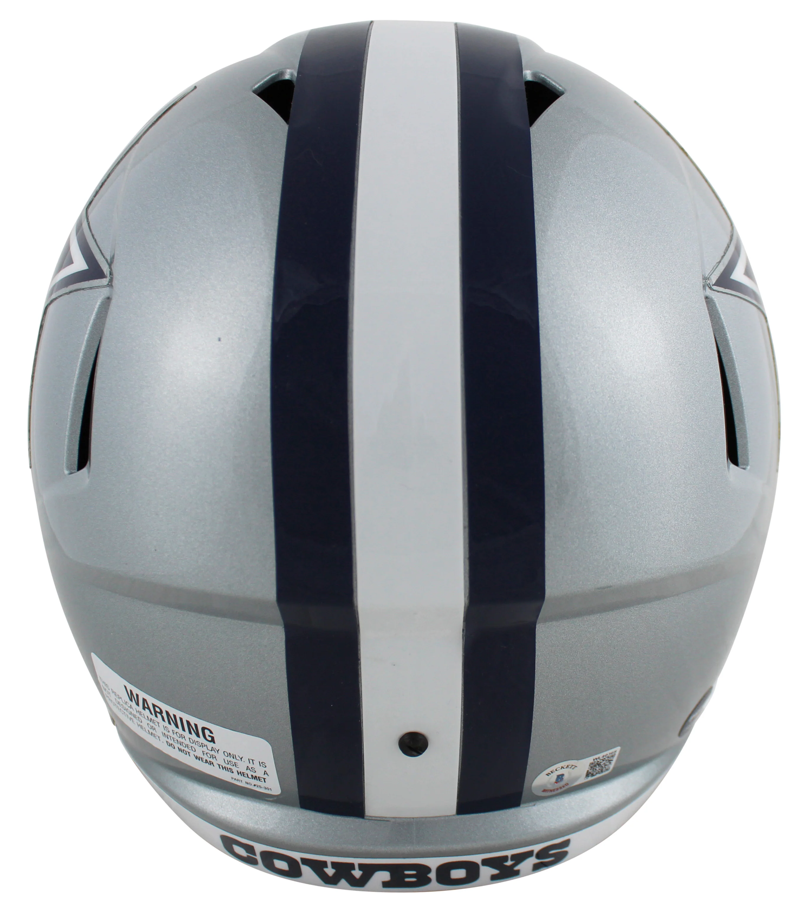 Cowboys Emmitt Smith Signed Full Size Speed Rep Helmet W/ Case BAS Witnessed - Image 4