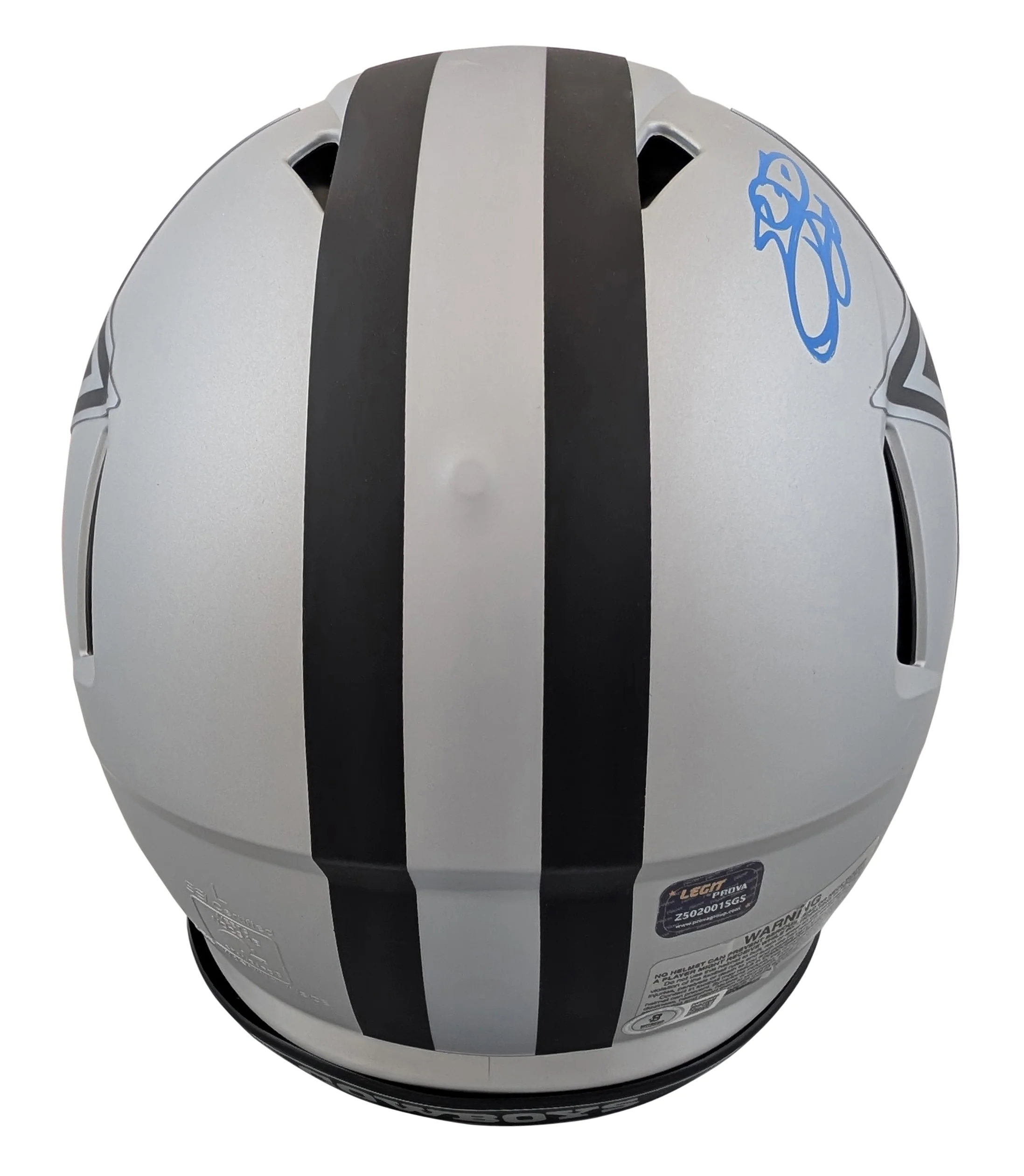 Cowboys Emmitt Smith Signed Rave Full Size Speed Proline Helmet w/ Case BAS Wit - Image 4