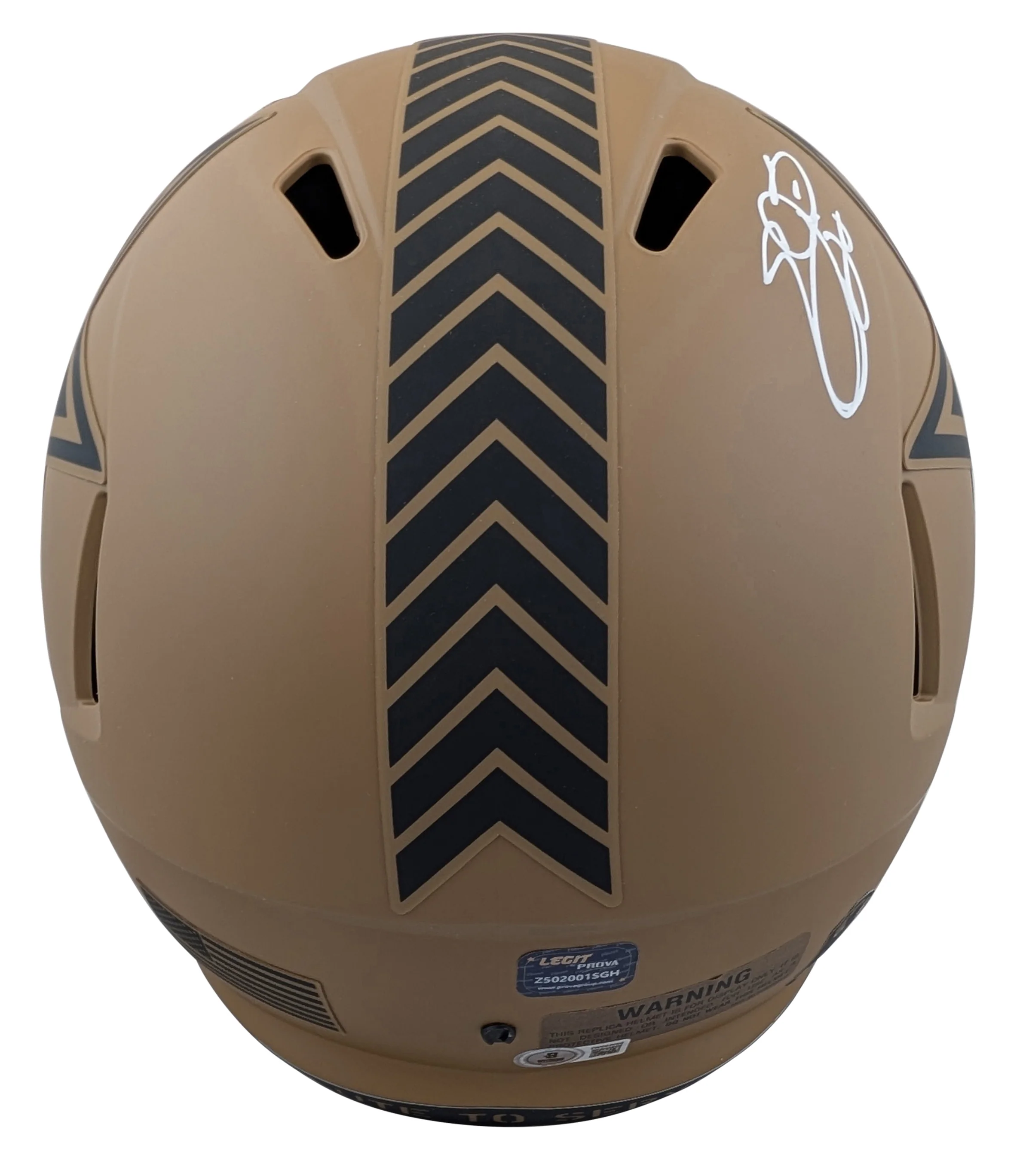 Cowboys Emmitt Smith Signed STS II Full Size Speed Rep Helmet W/ Case BAS Wit - Image 4