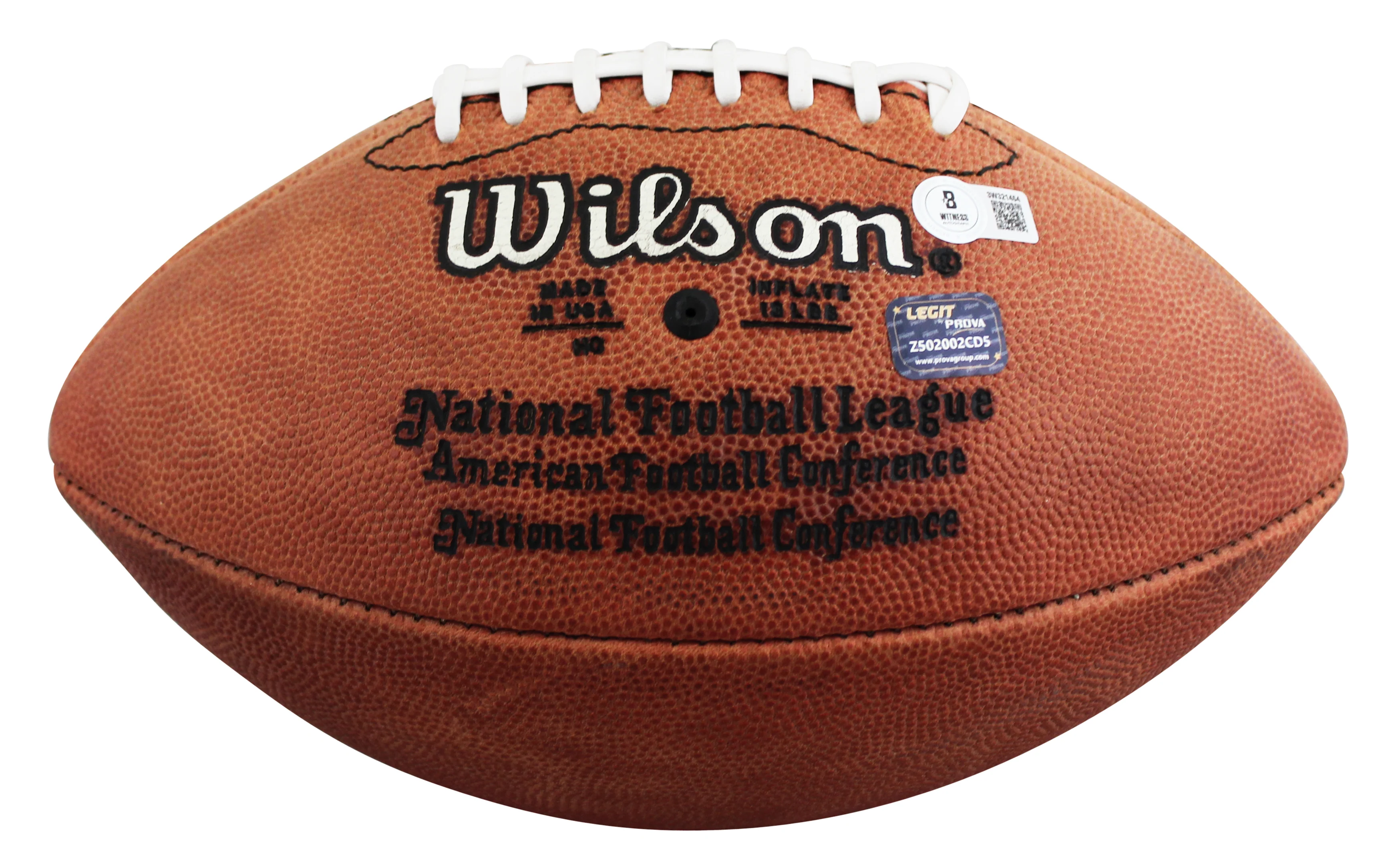 Cowboys Emmitt Smith Signed Wilson Super Bowl XXX Logo Football BAS W #3W321454 - Image 5