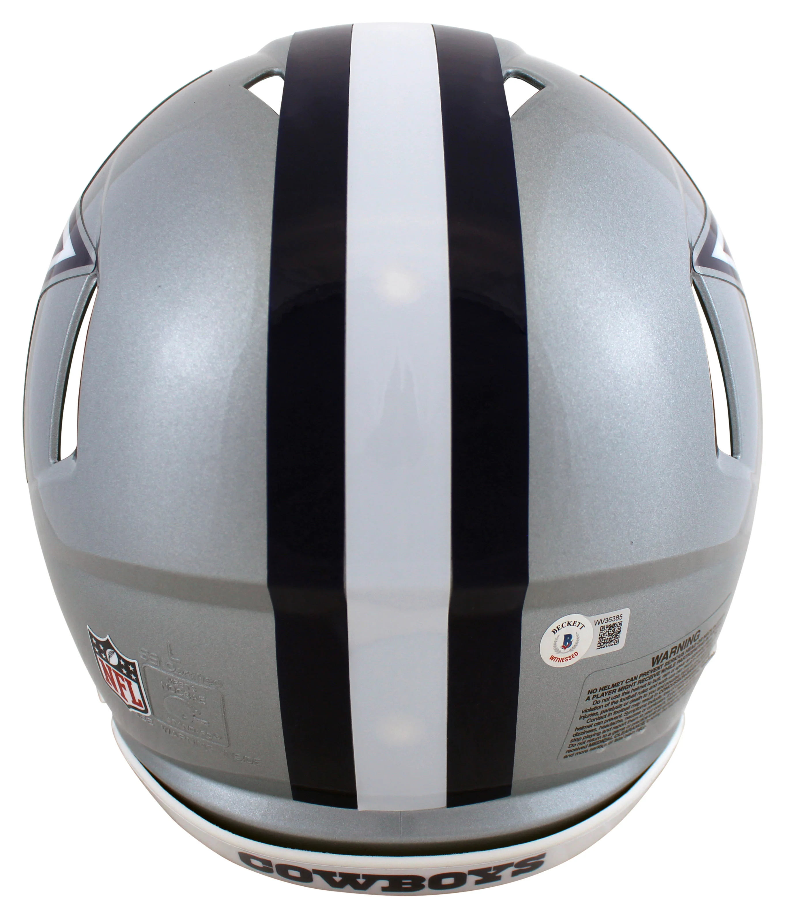 Cowboys Ezekiel Elliott Authentic Signed Full Size Speed Proline Helmet BAS Wit - Image 3