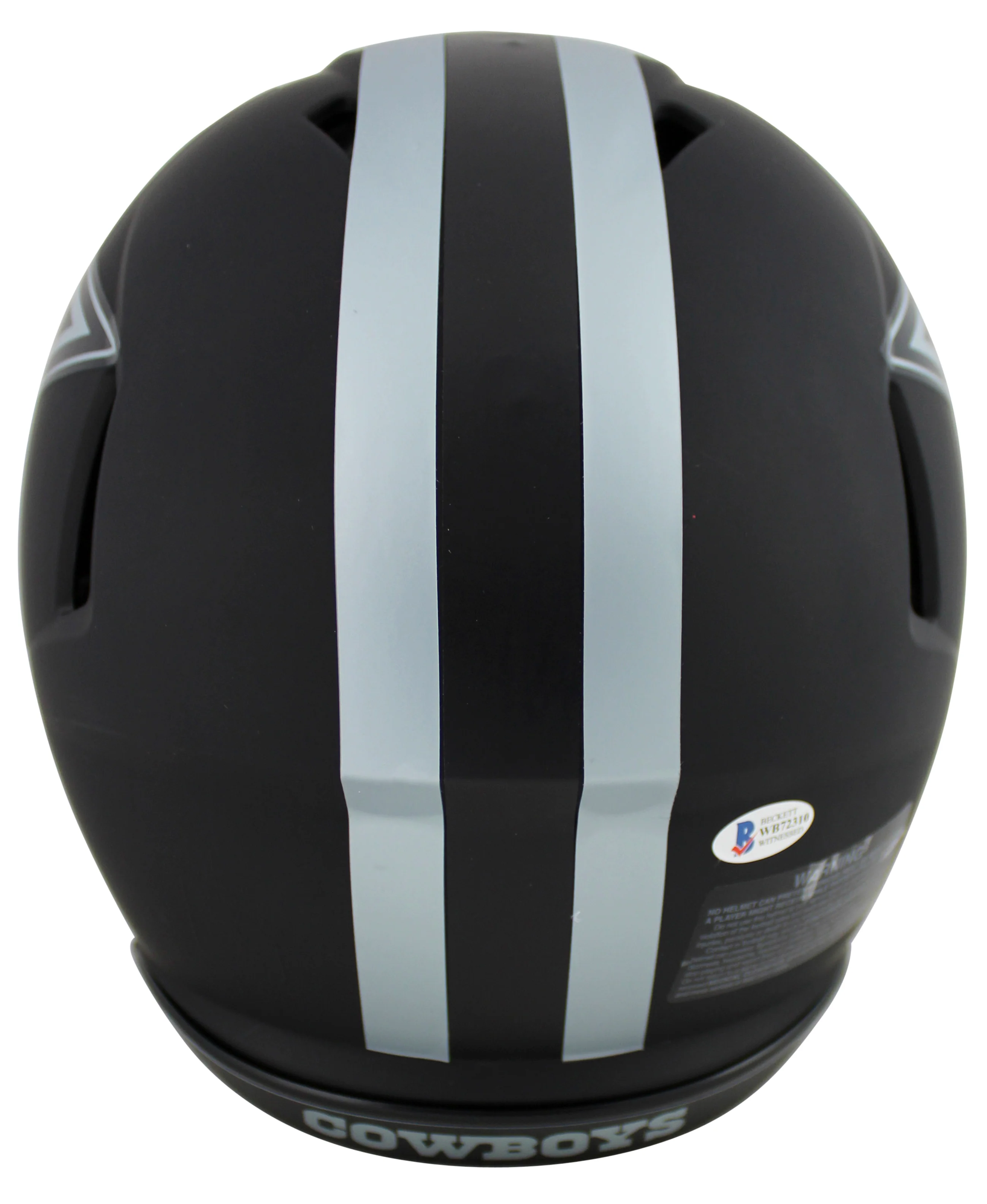 Cowboys Ezekiel Elliott Signed Eclipse Proline F/S Speed Helmet BAS Witnessed - Image 3