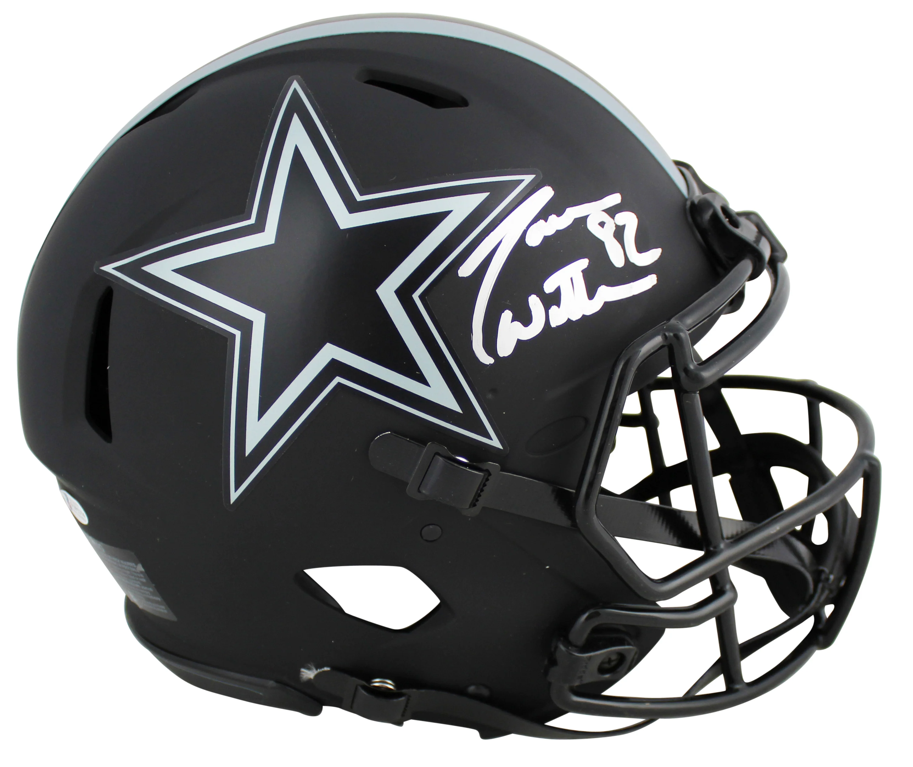Cowboys Jason Witten Signed Eclipse Proline F/S Speed Helmet BAS Witnessed - Image 2