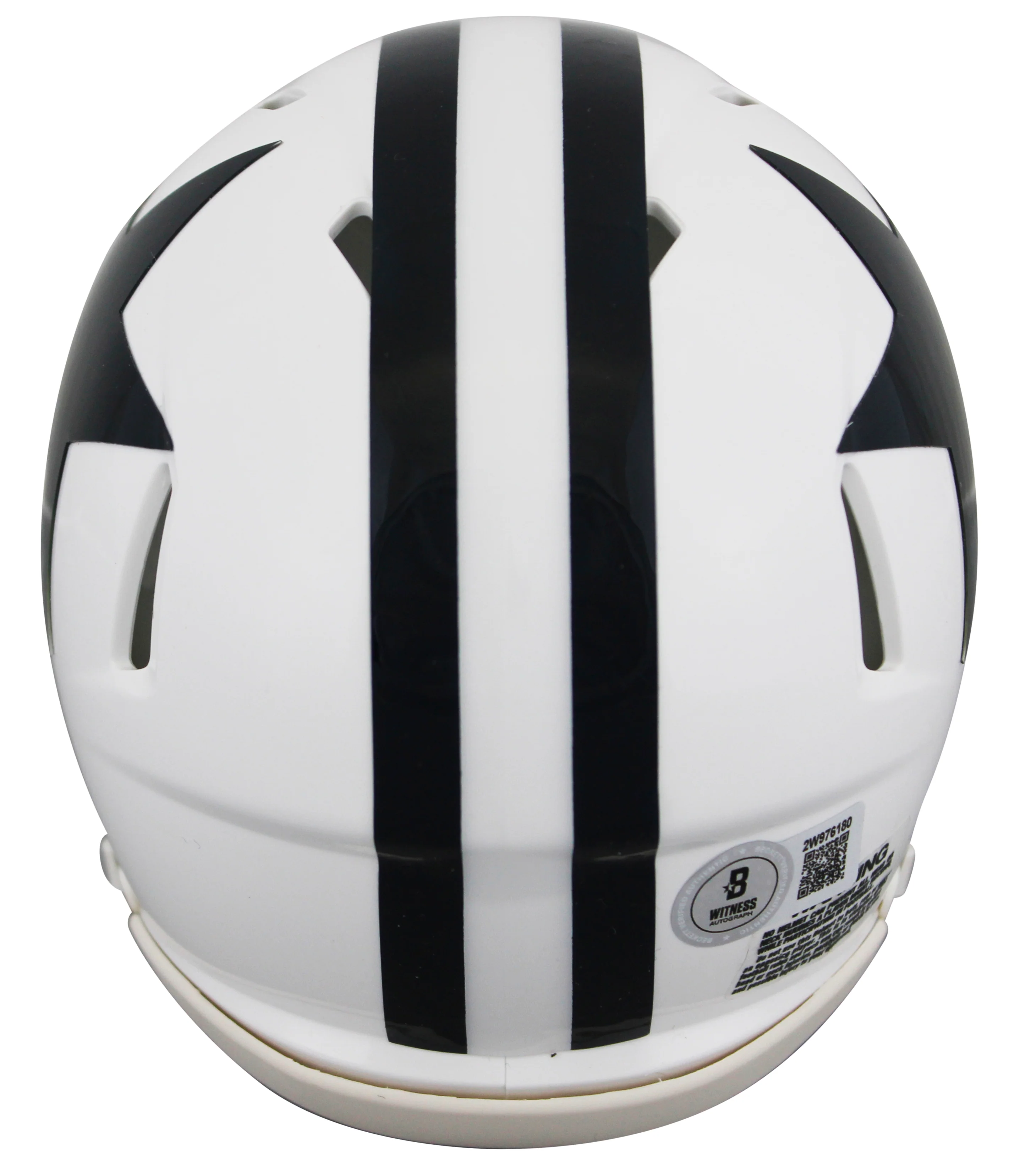 Cowboys Jimmy Johnson Signed 1960-63 TB Speed Mini Helmet W/ Case BAS Witnessed - Image 4