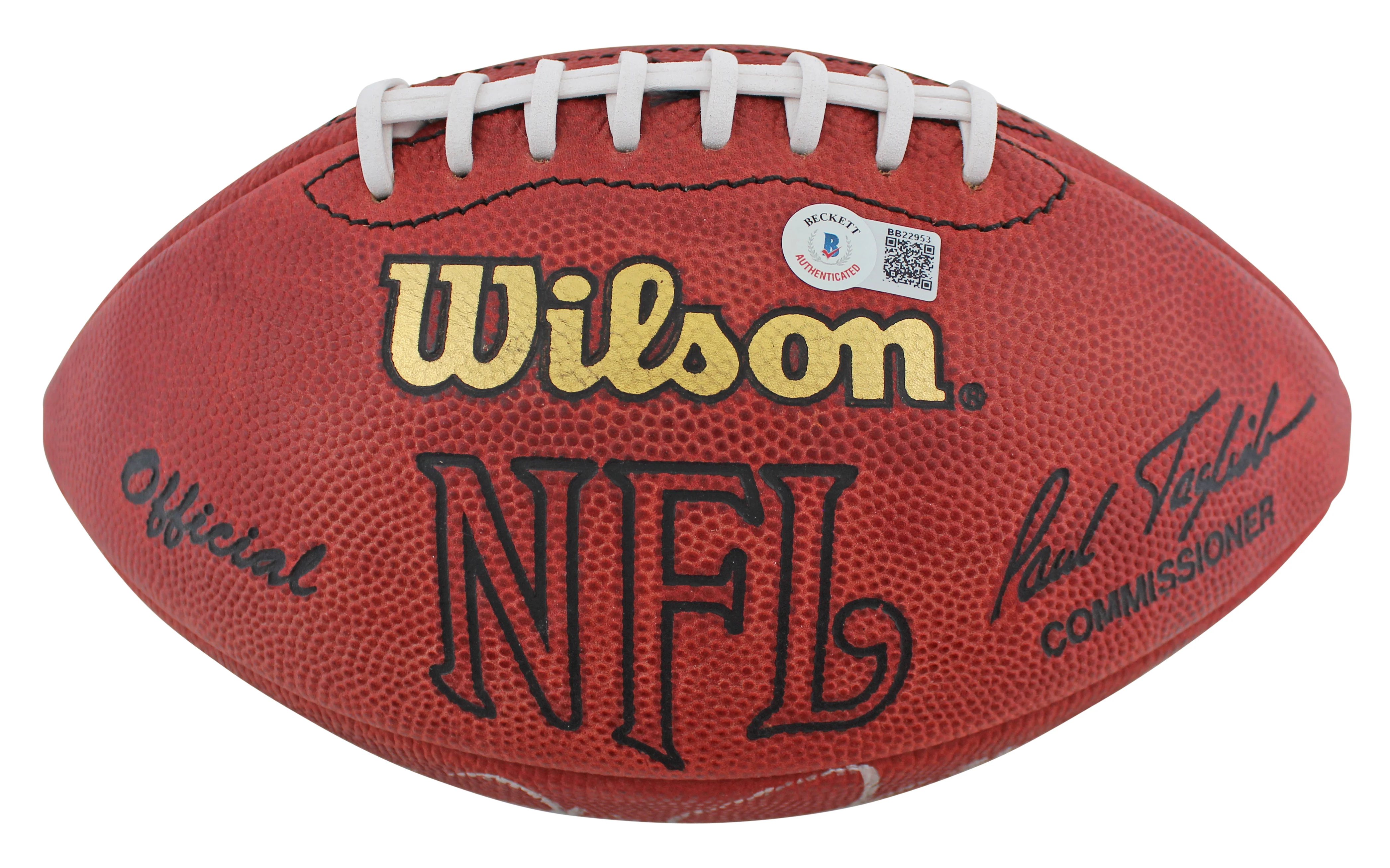 Cowboys Julius Jones Authentic Signed Official Nfl Football BAS #BB22953 - Image 3