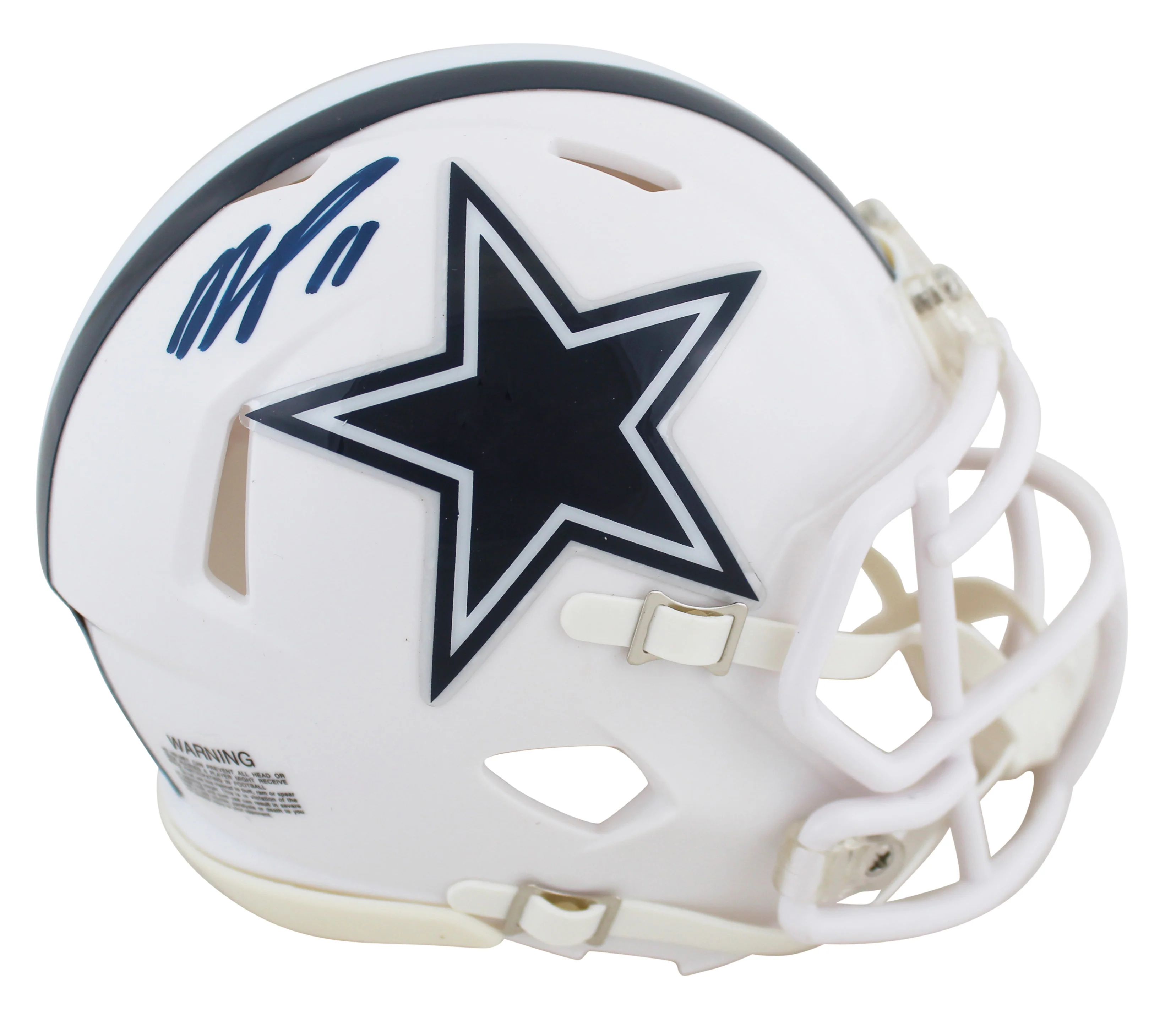 Cowboys Micah Parsons Authentic Signed 2022 Alt White Speed Mini Helmet Fanatics - Image 2