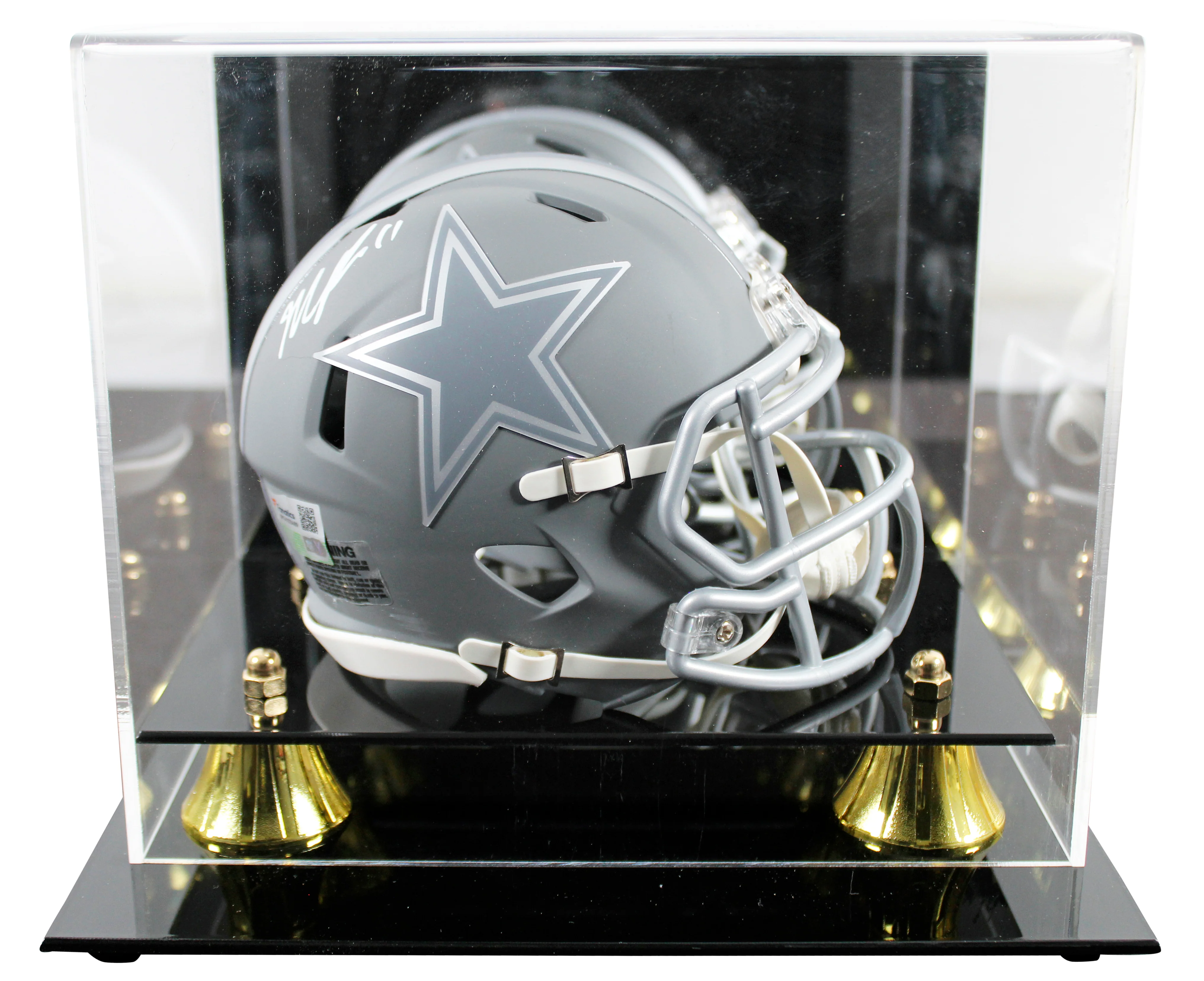 Cowboys Micah Parsons Authentic Signed Slate Speed Mini Helmet W/ Case Fanatics - Image 2