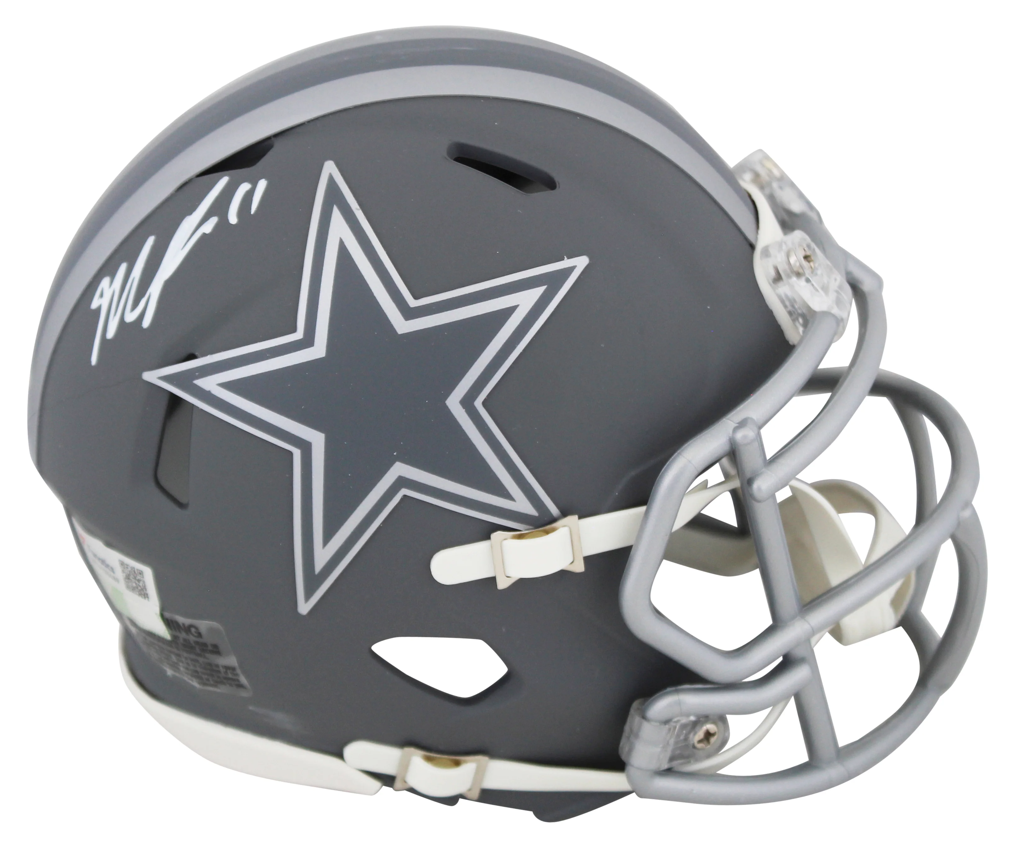 Cowboys Micah Parsons Authentic Signed Slate Speed Mini Helmet W/ Case Fanatics - Image 3