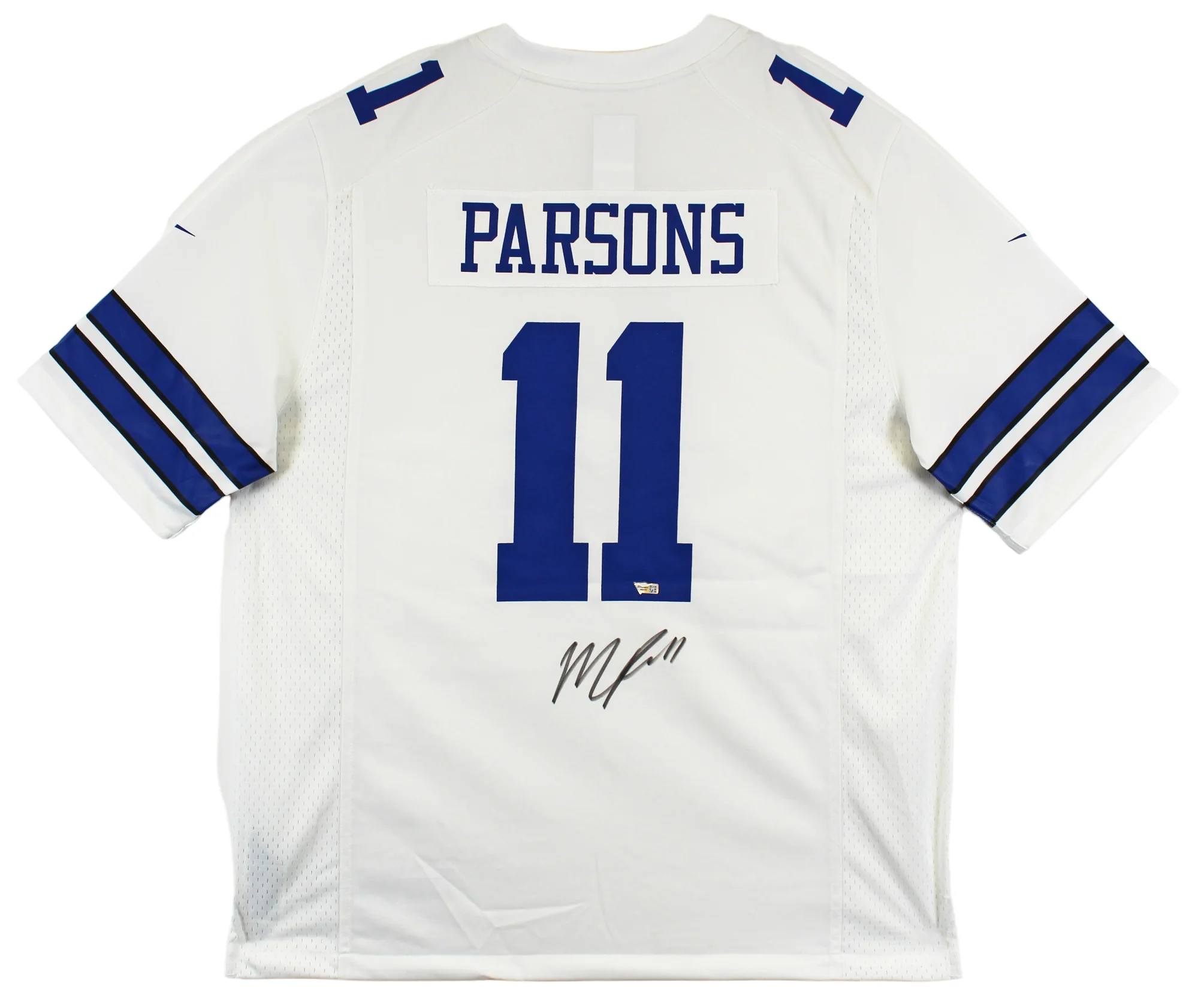 Cowboys Micah Parsons Authentic Signed White Nike Game Jersey Fanatics - Image 2