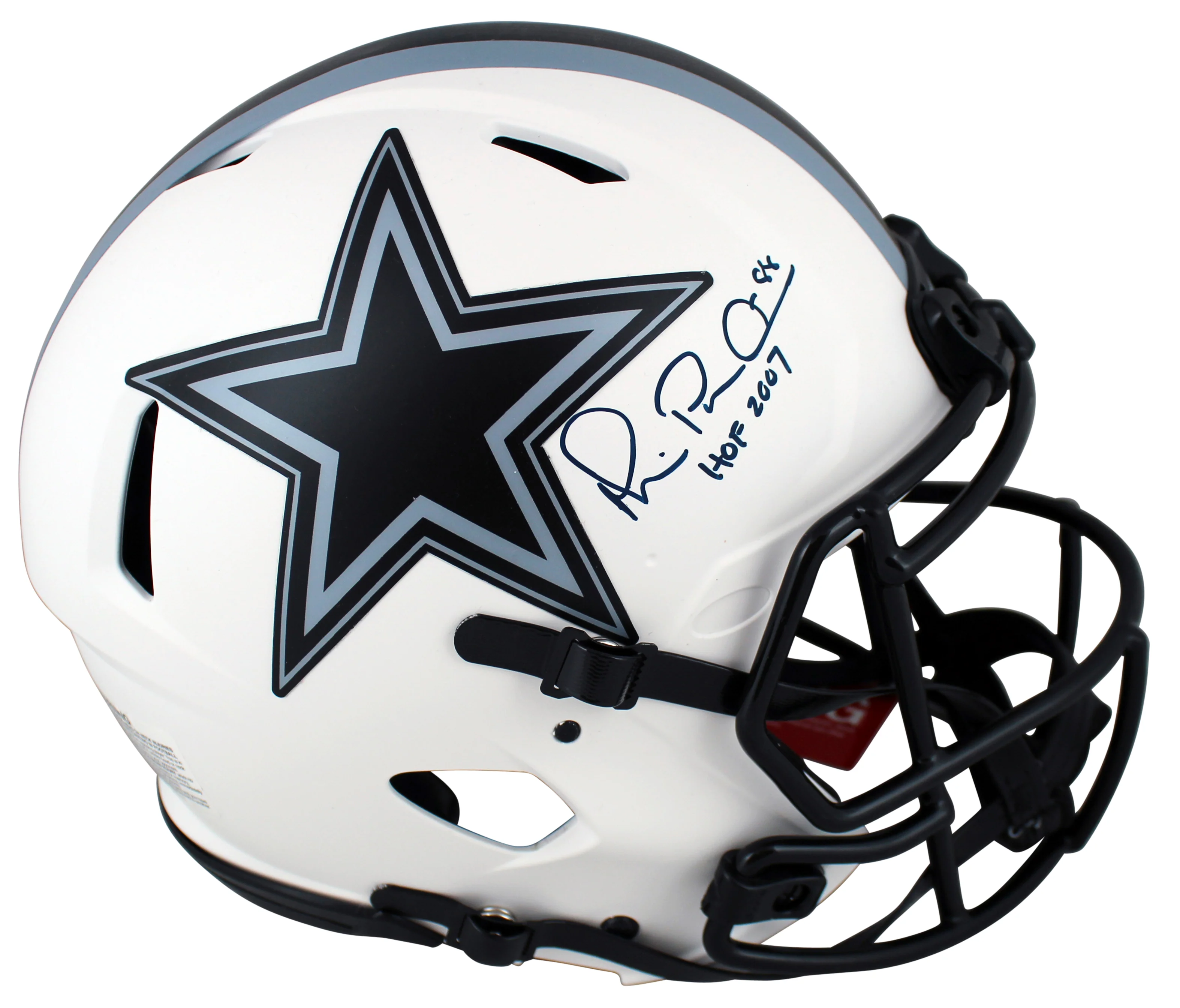 Cowboys Michael Irvin Authentic Signed Lunar Full Size Proline Helmet BAS Wit - Image 2