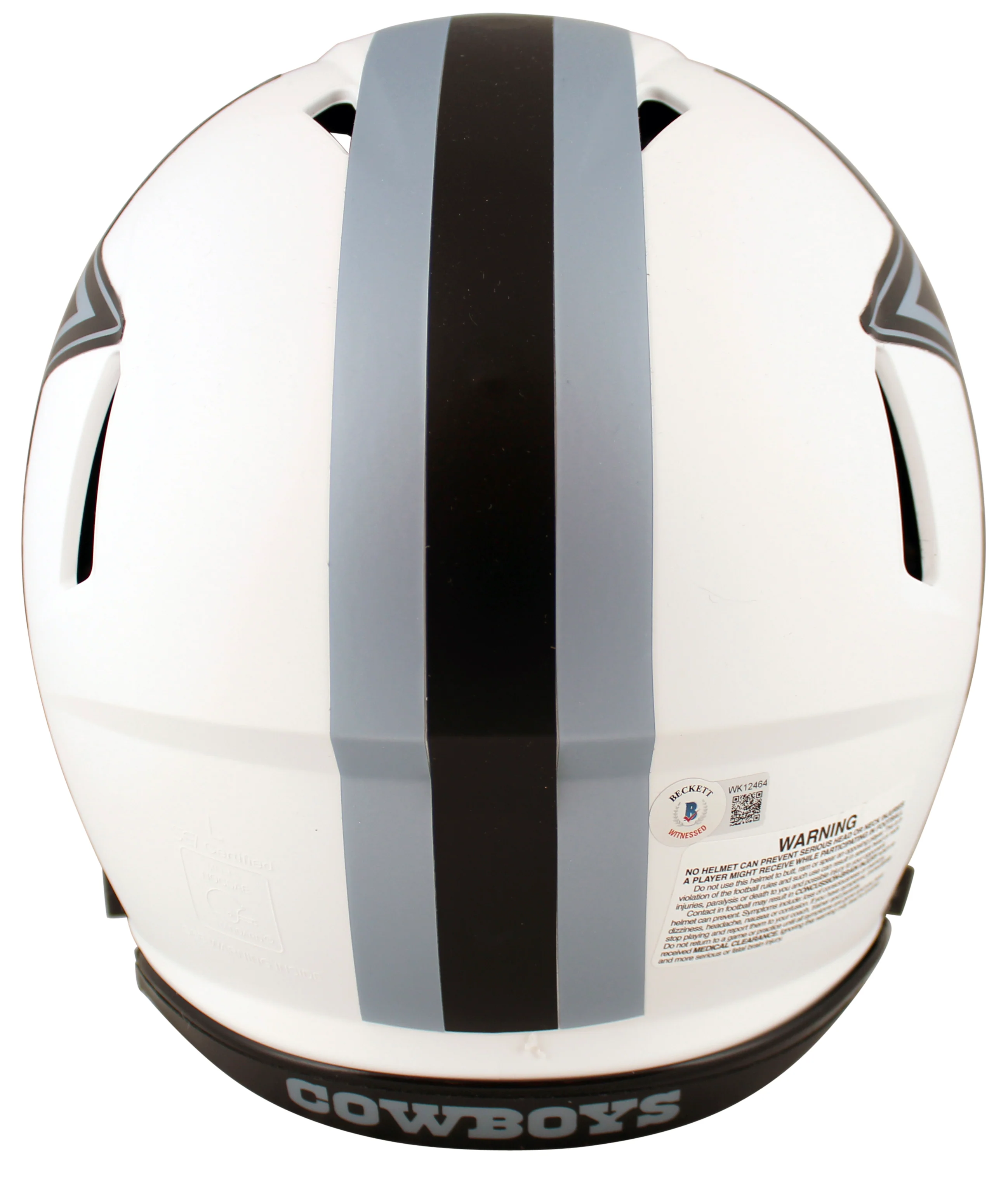 Cowboys Michael Irvin Authentic Signed Lunar Full Size Proline Helmet BAS Wit - Image 3