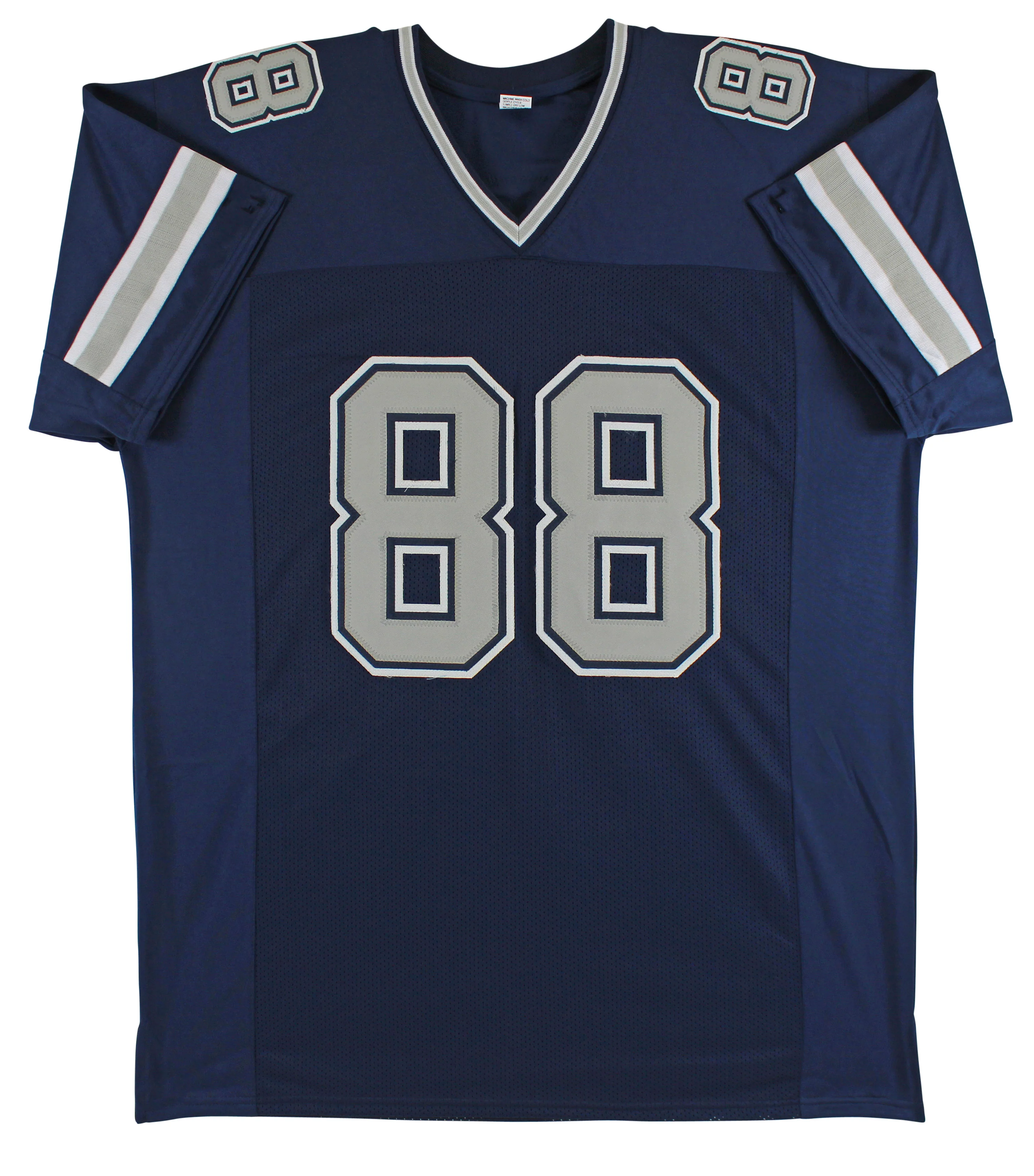 Cowboys Michael Irvin Signed Navy Blue Pro Style Jersey w/ Grey #s BAS Witnessed - Image 4