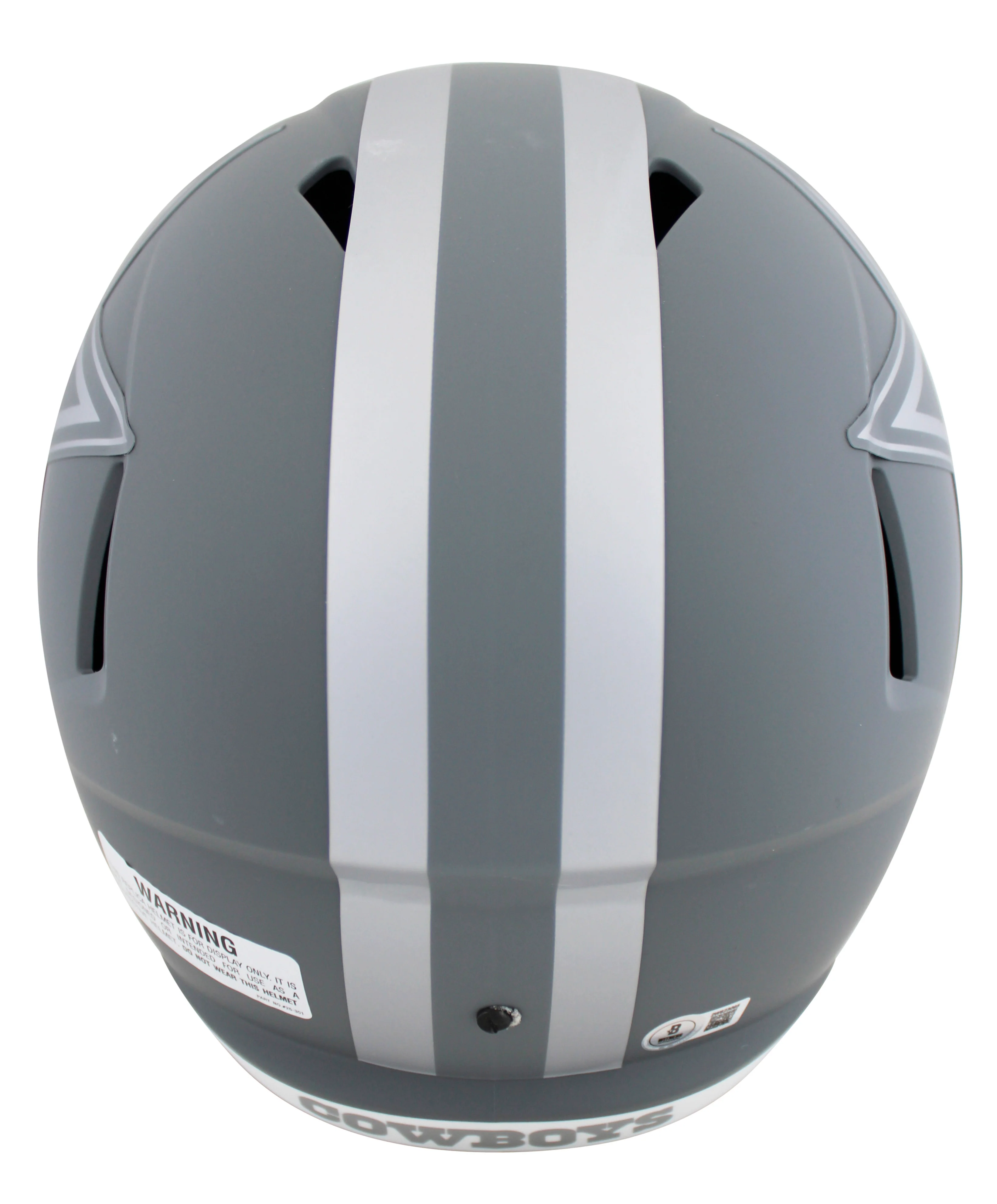 Cowboys Michael Irvin Signed Slate Full Size Speed Rep Helmet W/ Case BAS Wit - Image 4