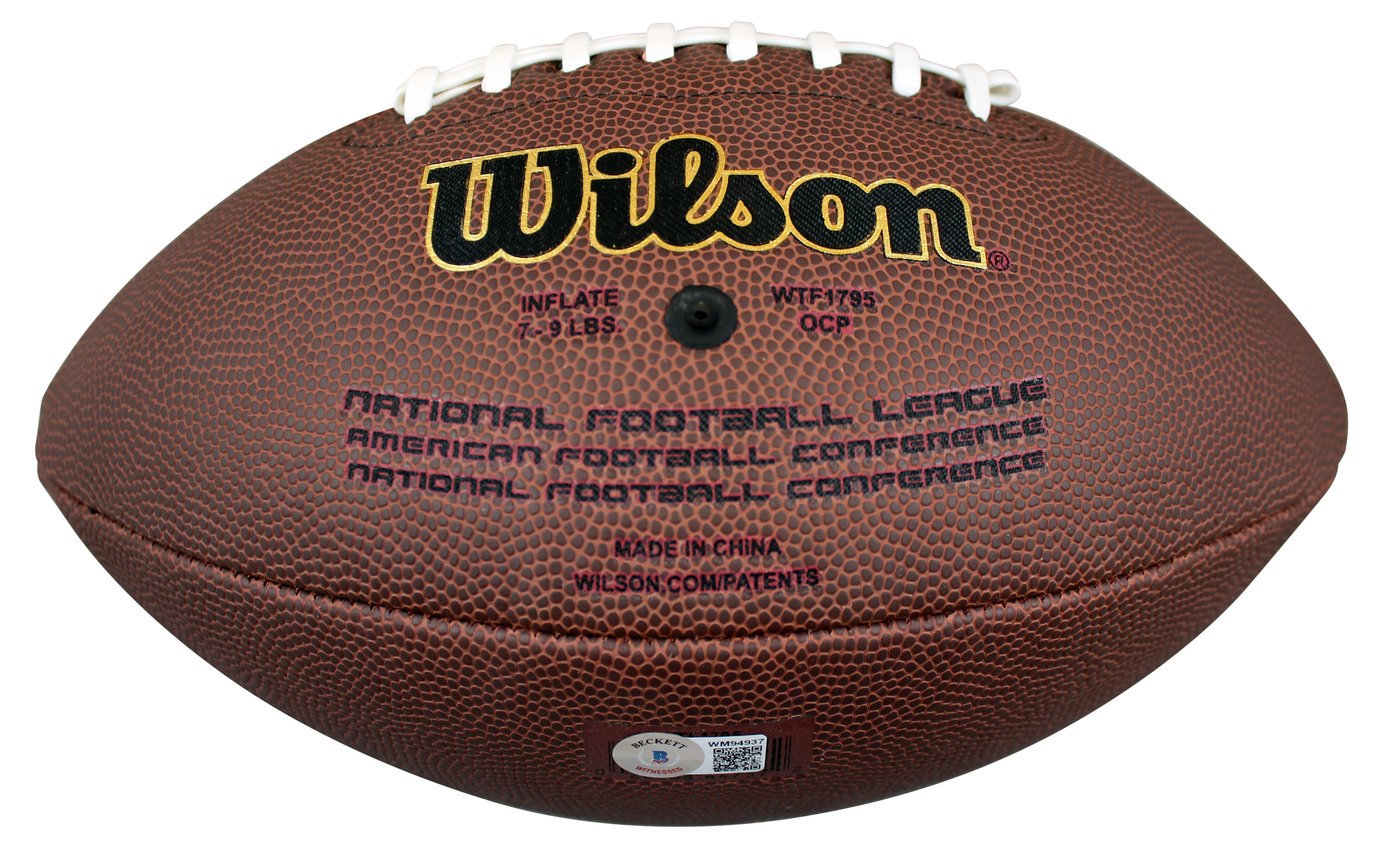 Cowboys Randy White "HOF 94" Signed Wilson Super Grip Nfl Football BAS Witnessed - Image 4