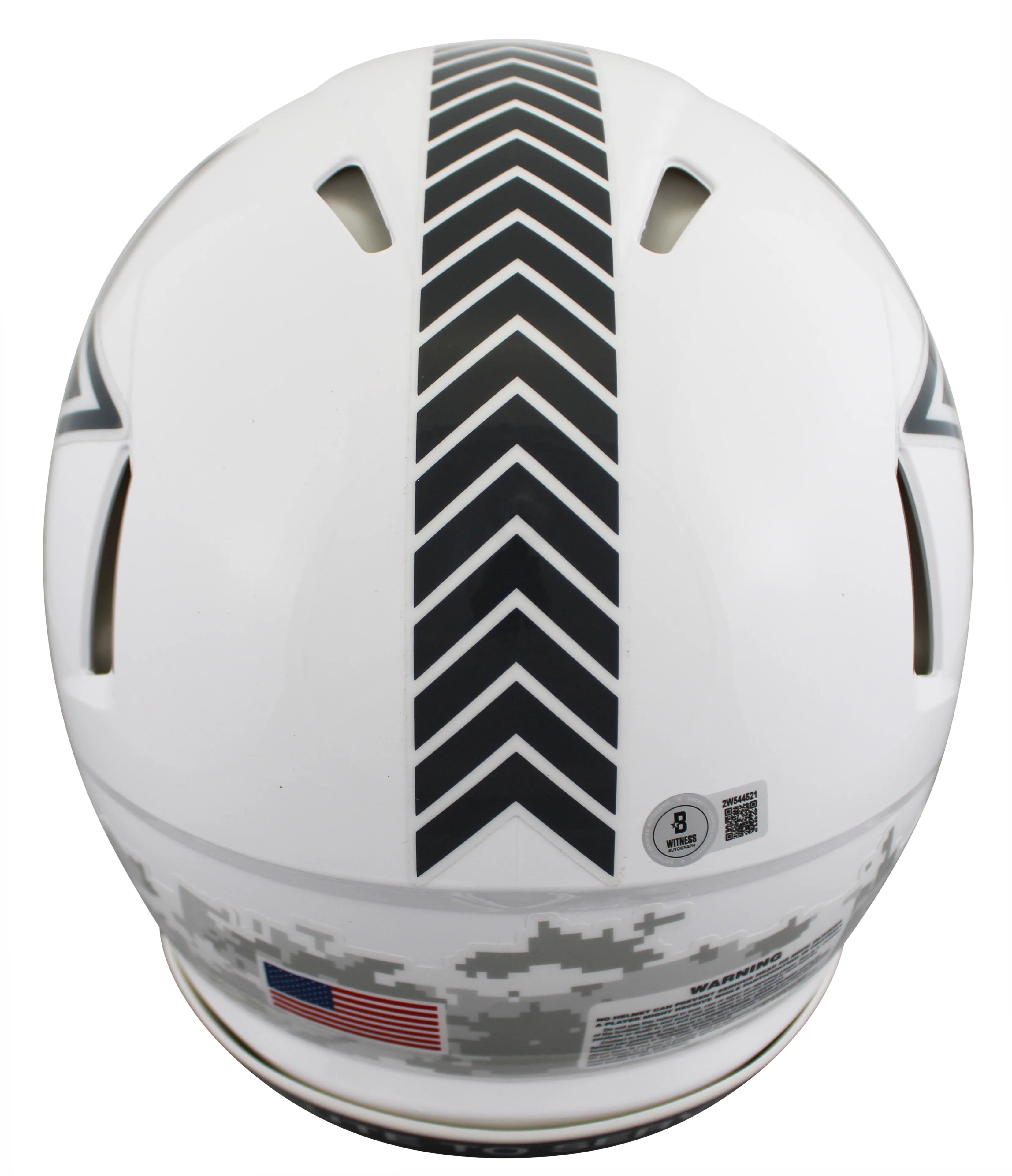 Cowboys Roger Staubach Signed STS III F/S Speed Proline Helmet W/ Case BAS Wit - Image 4