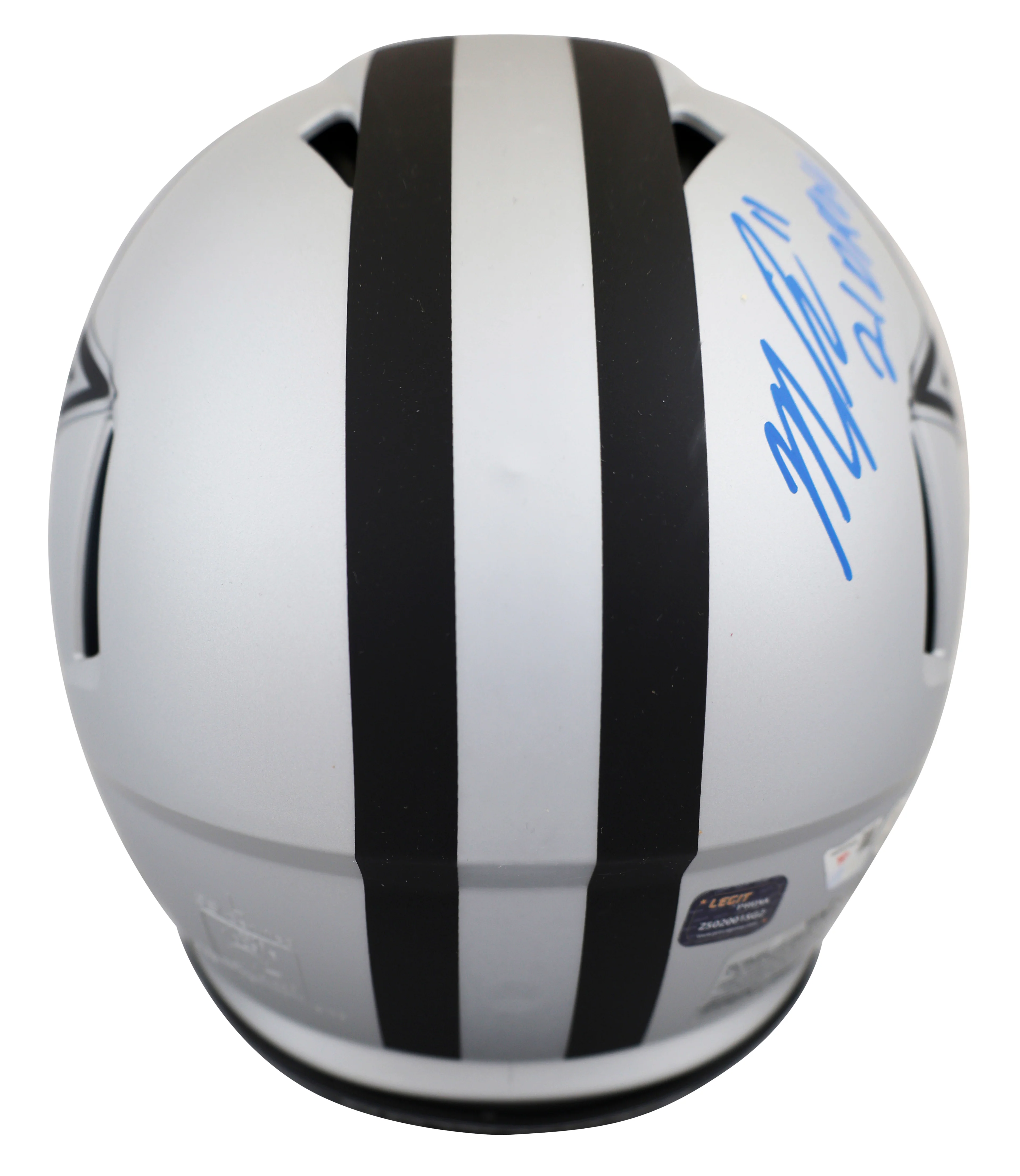 Cowboys ROYs (5) Smith, Prescott +3 Signed Rave F/S Speed Proline Helmet BAS Wit - Image 3
