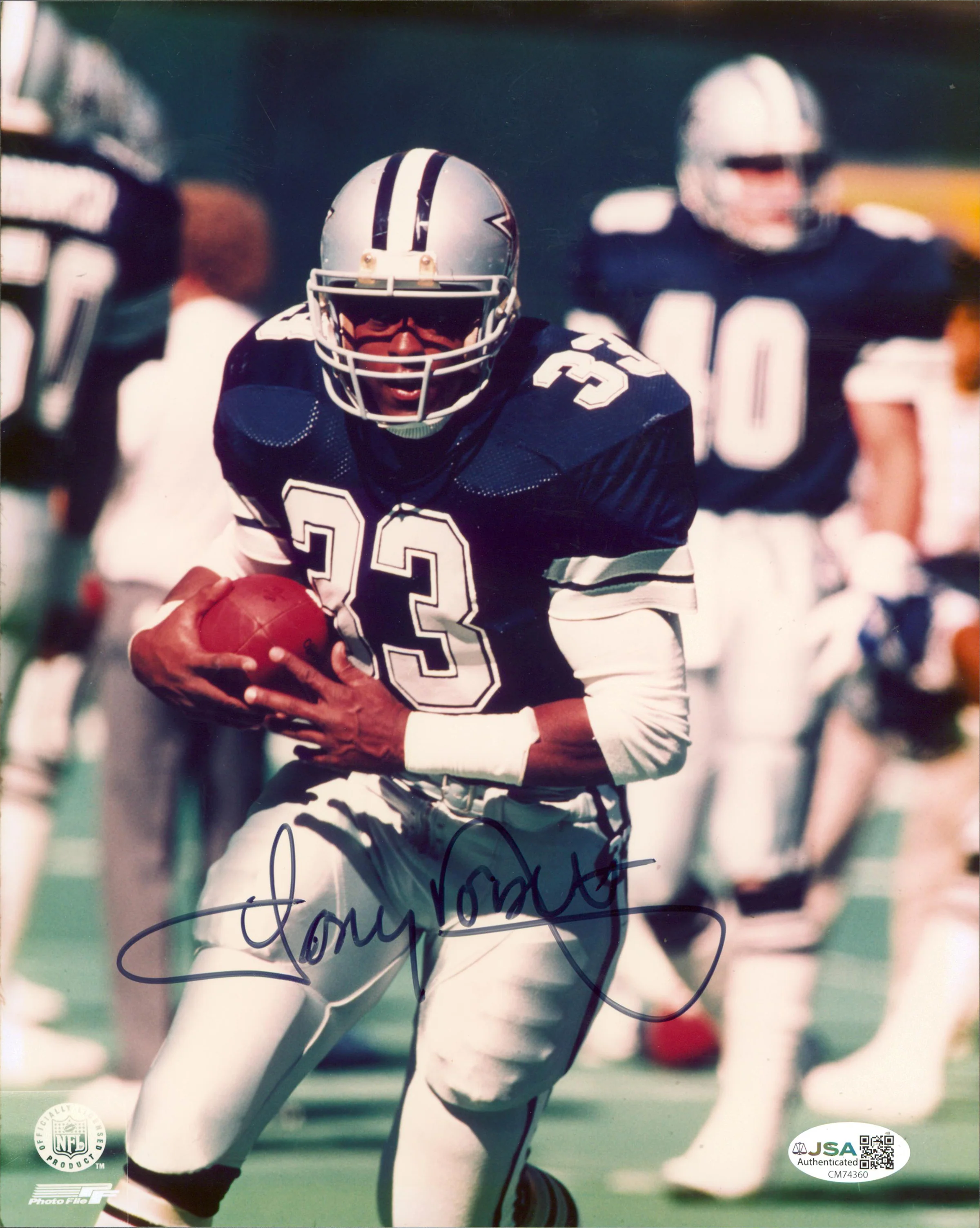 Cowboys Tony Dorsett Authentic Signed 8x10 Vertical PhotoFile Photo JSA #CM74360 - Image 2