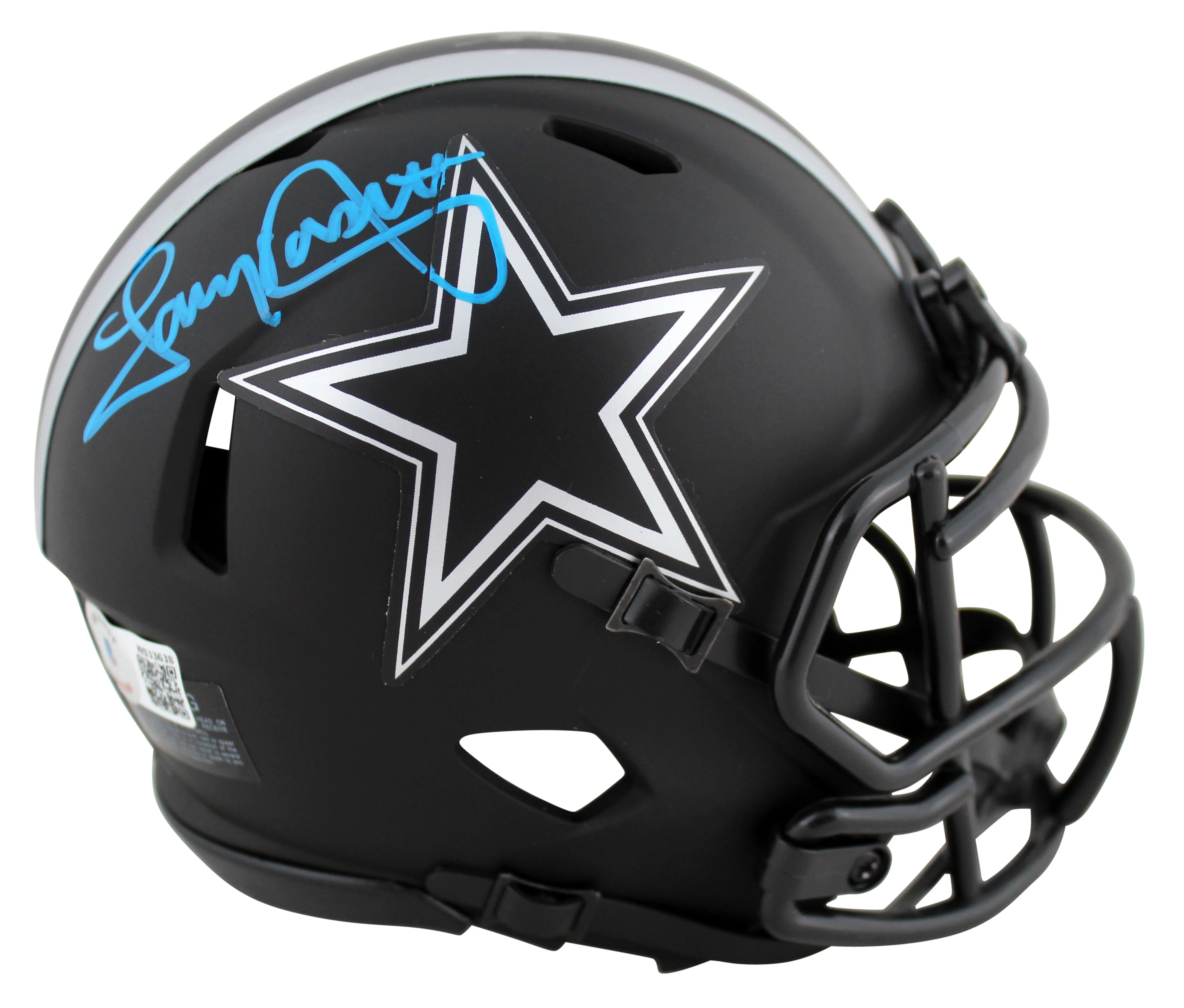 Cowboys Tony Dorsett Authentic Signed Eclipse Speed Mini Helmet BAS Witnessed - Image 2