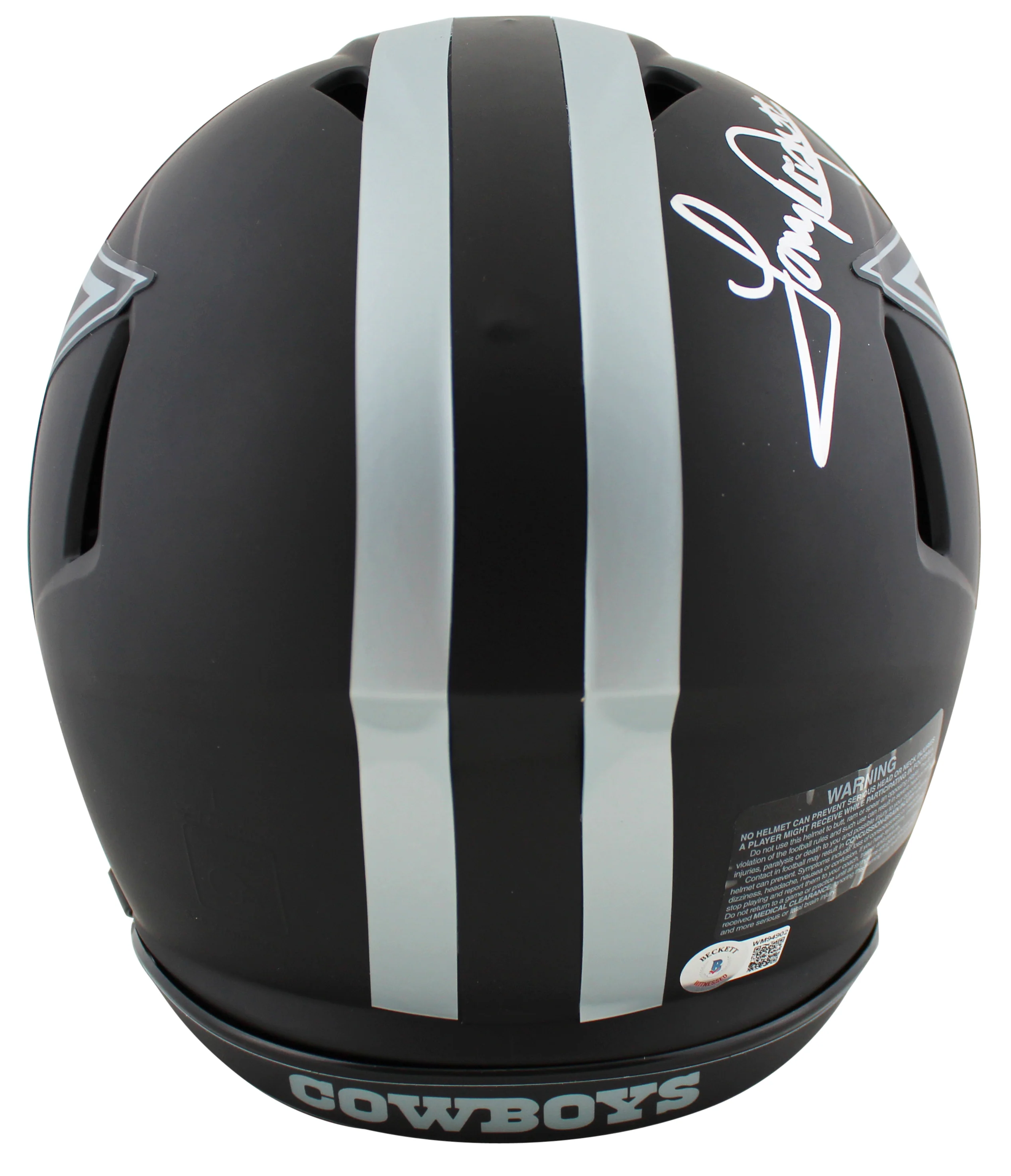 Cowboys Tony Dorsett HOF 94 Signed Eclipse Full Size Speed Proline Helmet BAS W - Image 3