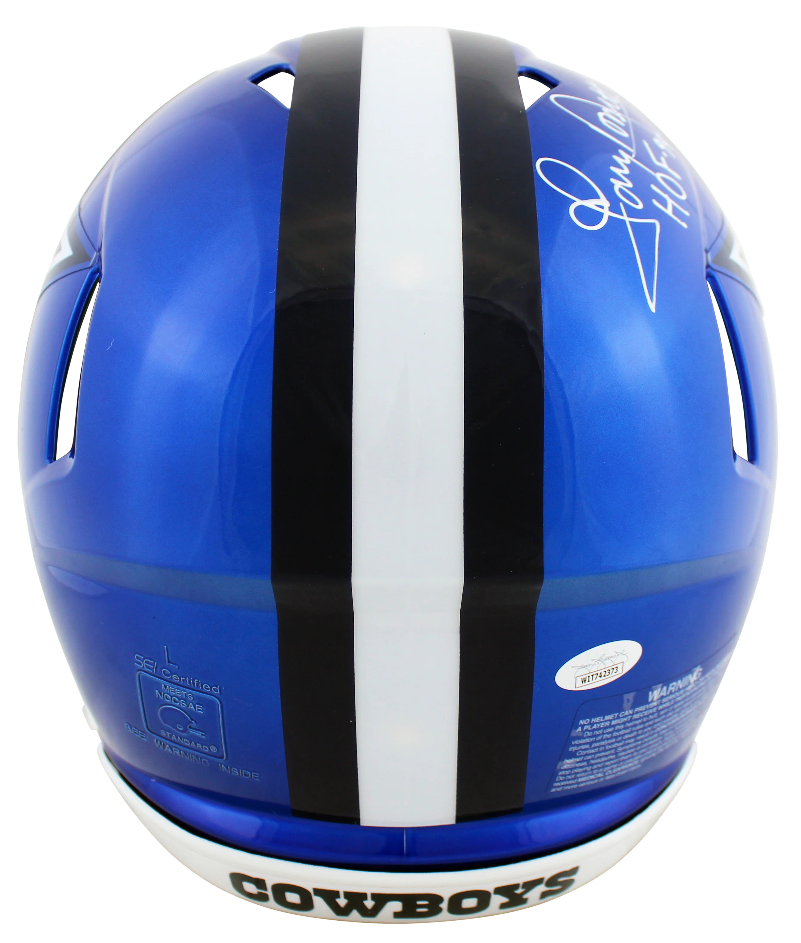 Cowboys Tony Dorsett "HOF 94" Signed Flash Full Size Speed Proline Helmet JSA W - Image 3