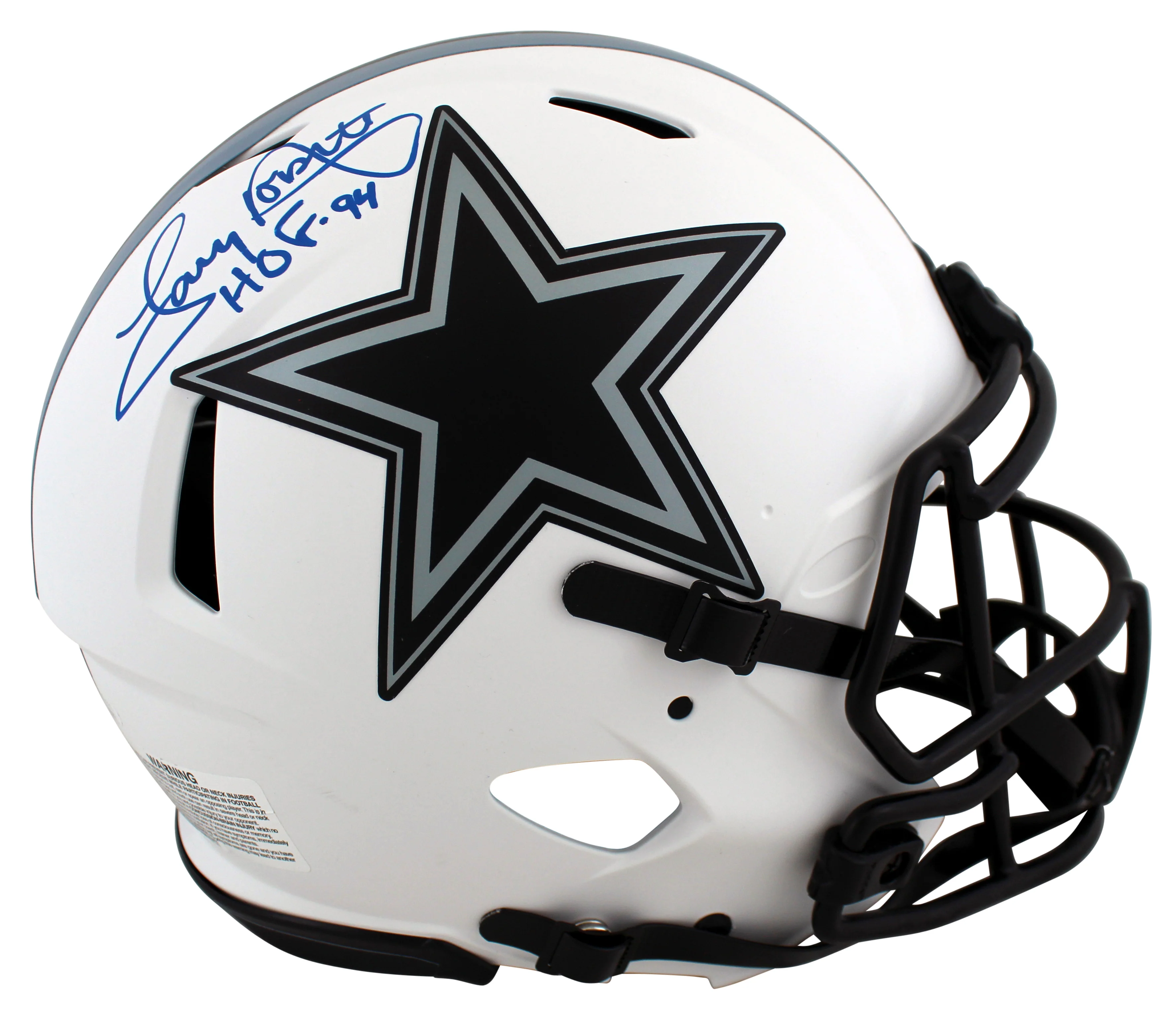 Cowboys Tony Dorsett "HOF 94" Signed Lunar Full Size Speed Proline Helmet JSA W - Image 2