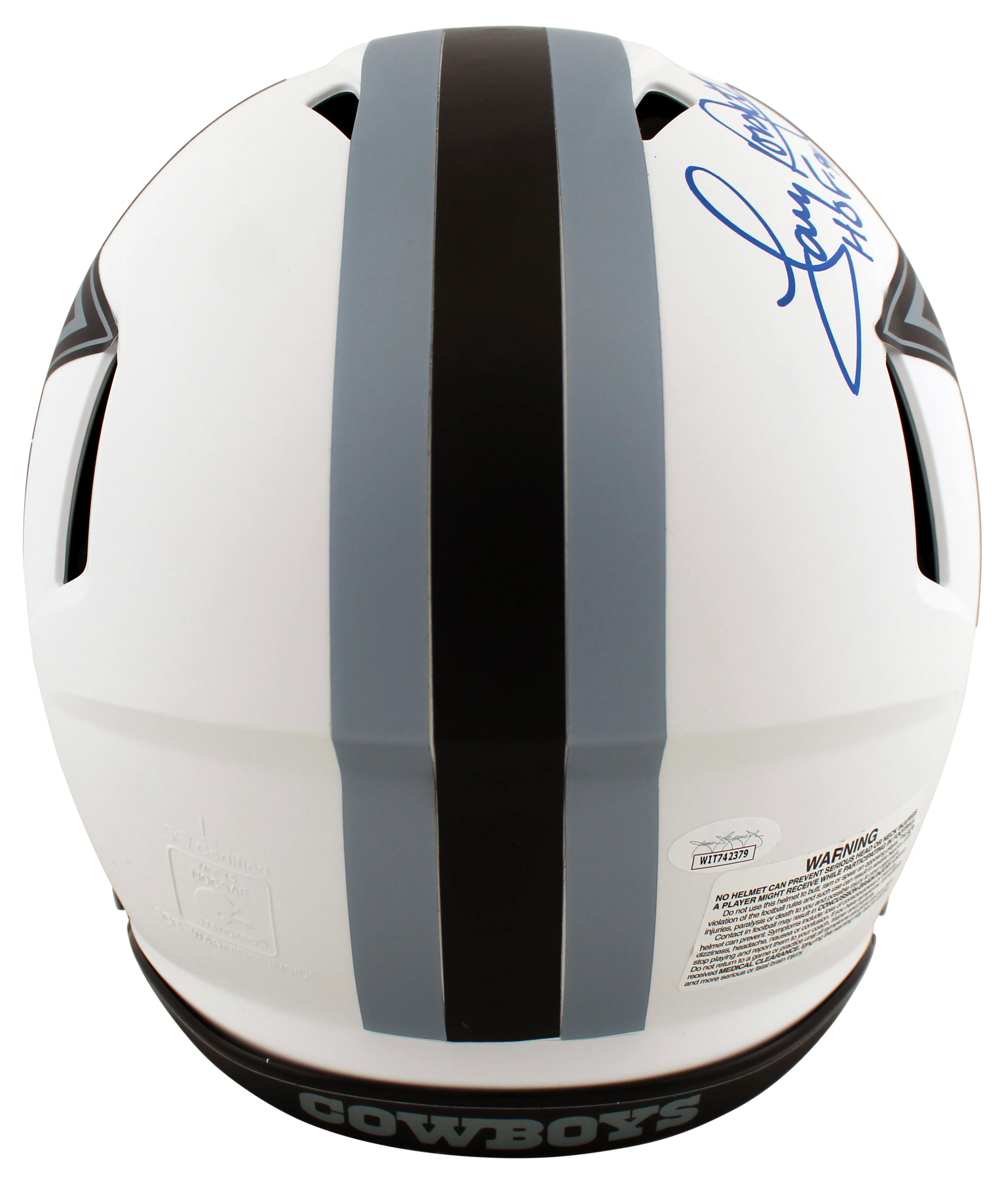 Cowboys Tony Dorsett "HOF 94" Signed Lunar Full Size Speed Proline Helmet JSA W - Image 3