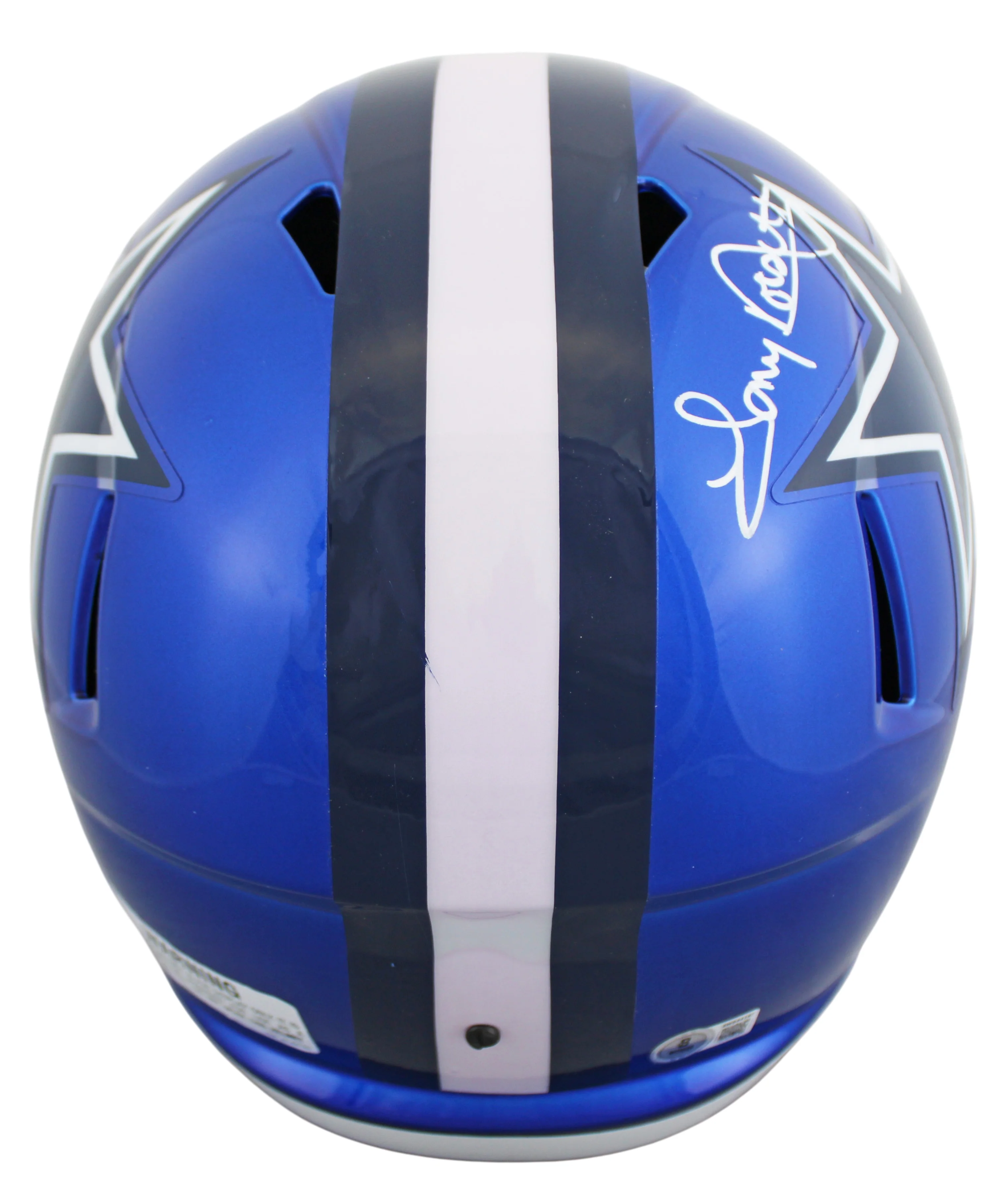 Cowboys Tony Dorsett Signed Flash Full Size Speed Rep Helmet BAS Witnessed - Image 3
