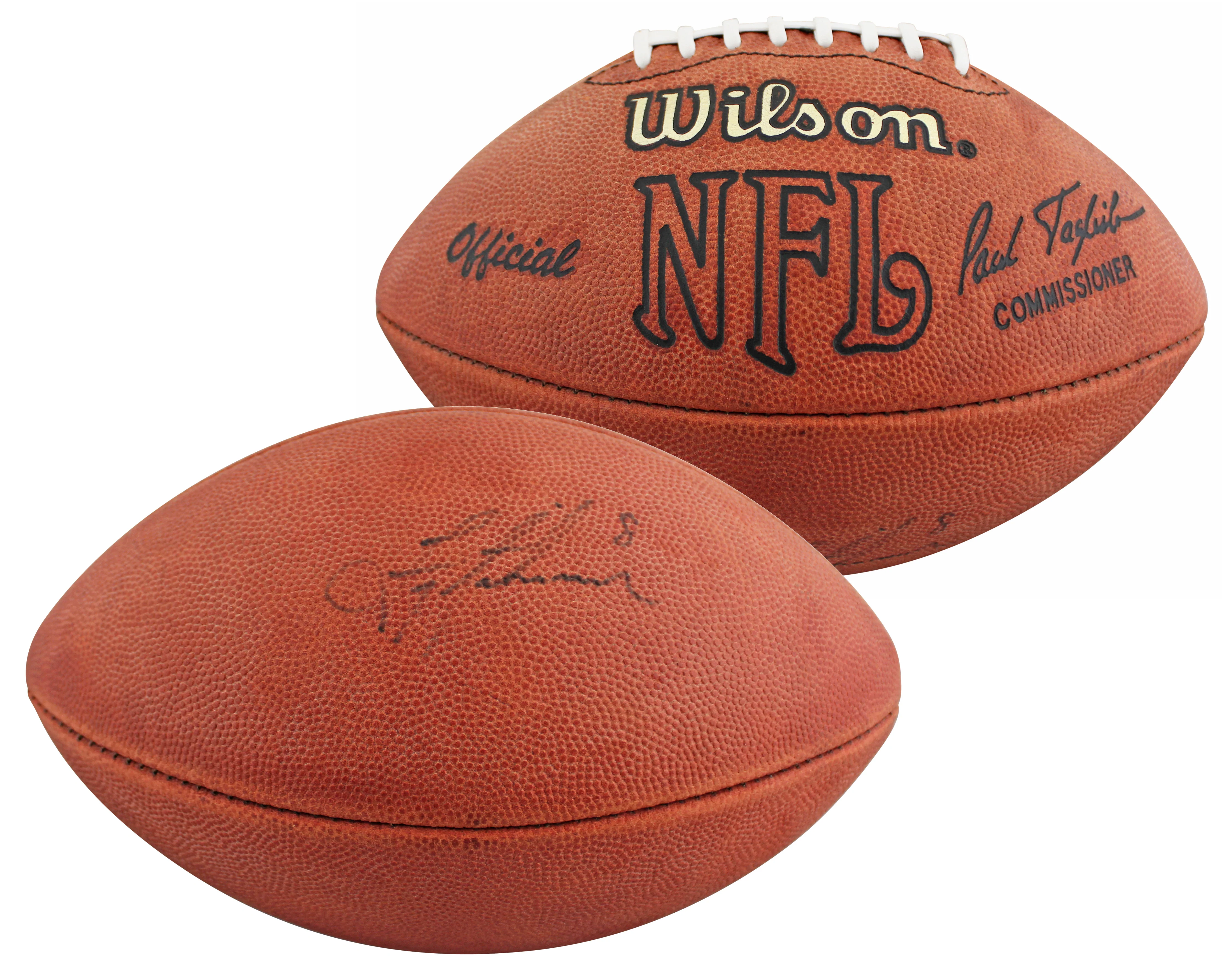 Cowboys Troy Aikman Authentic Signed Wilson Official Nfl Football BAS #BV01126 - Image 2