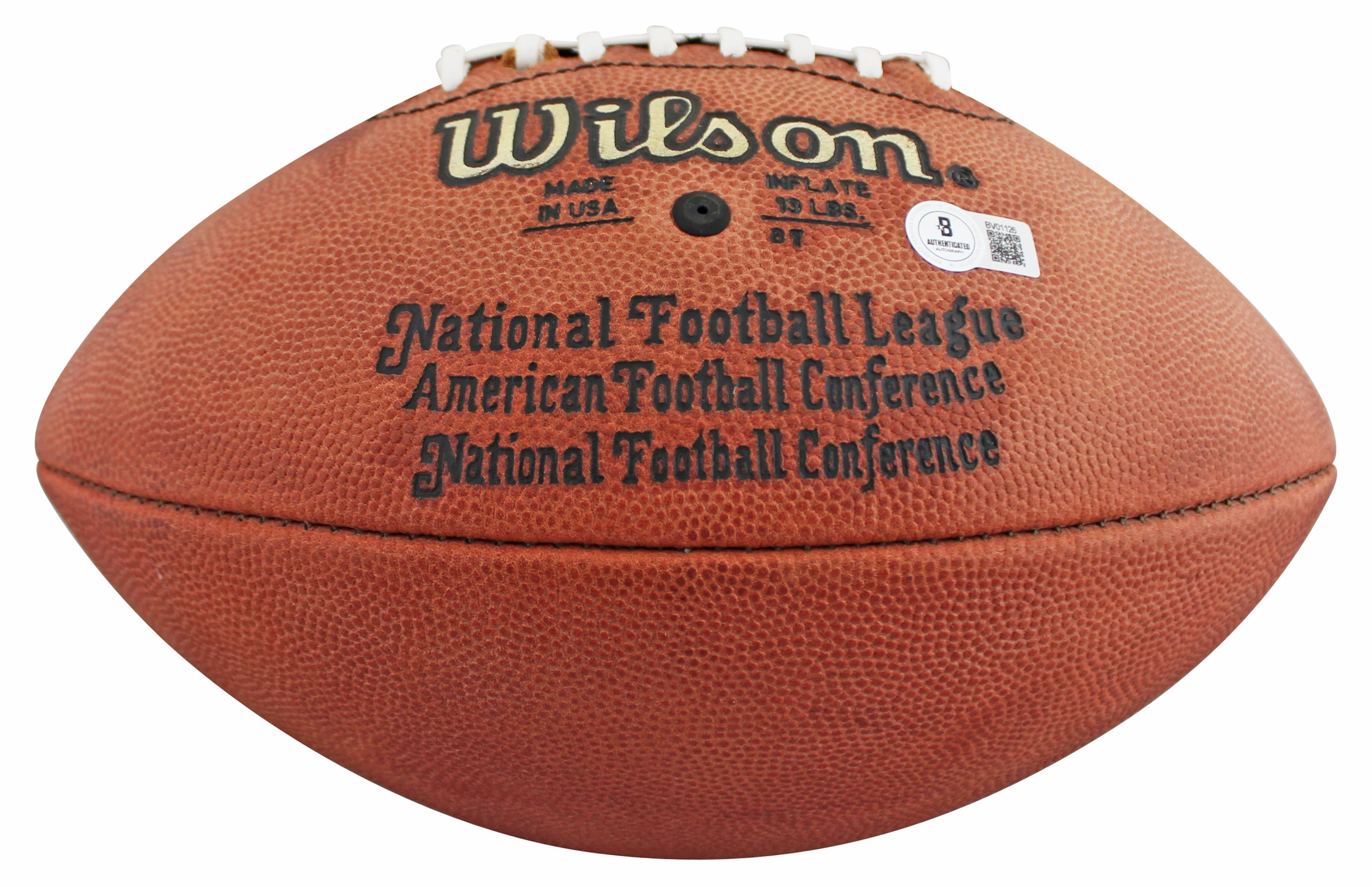 Cowboys Troy Aikman Authentic Signed Wilson Official Nfl Football BAS #BV01126 - Image 5