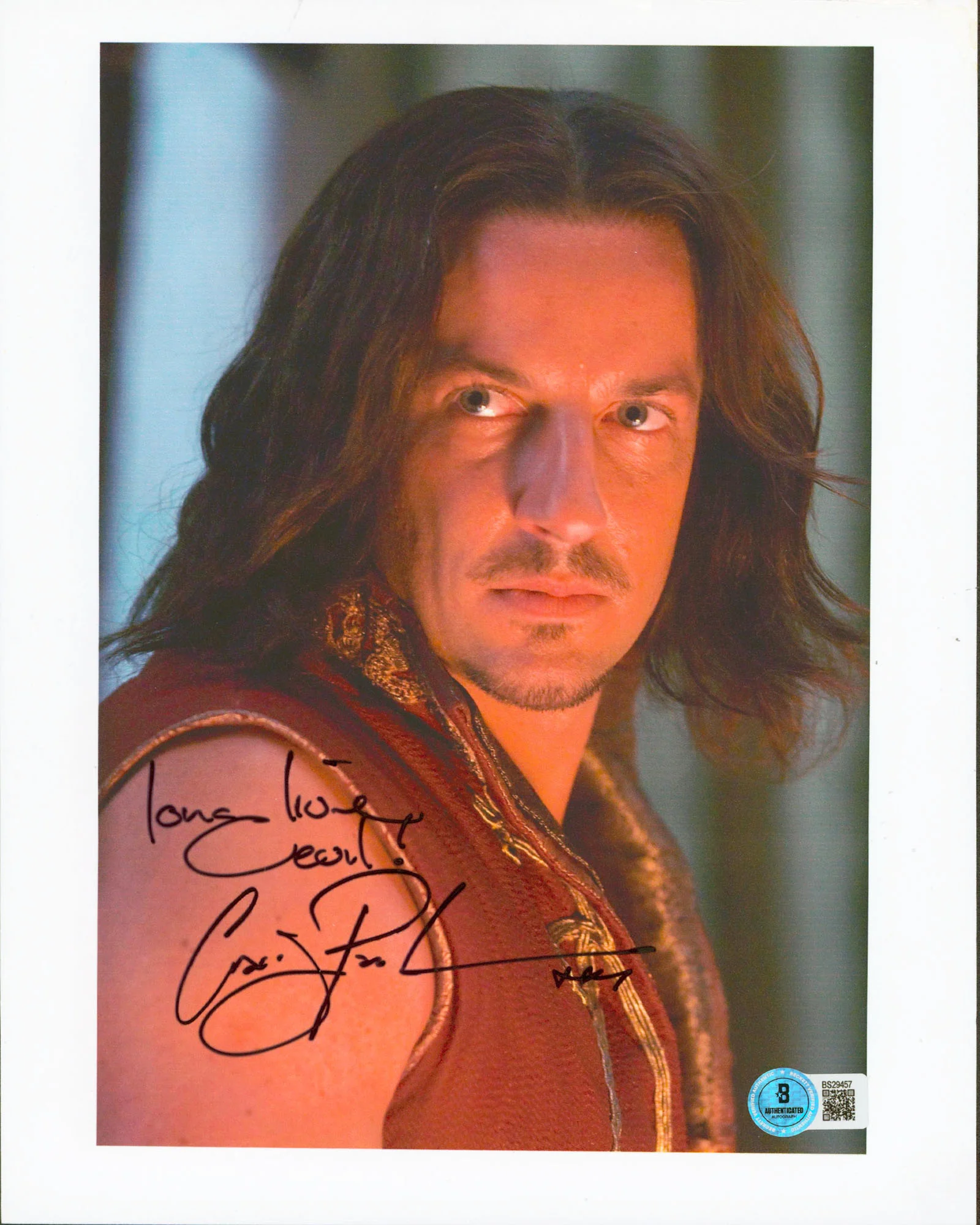 Craig Parker Legend of the Seeker "Long Live.." Signed 8.5x11 Photo BAS #BS29457 - Image 2