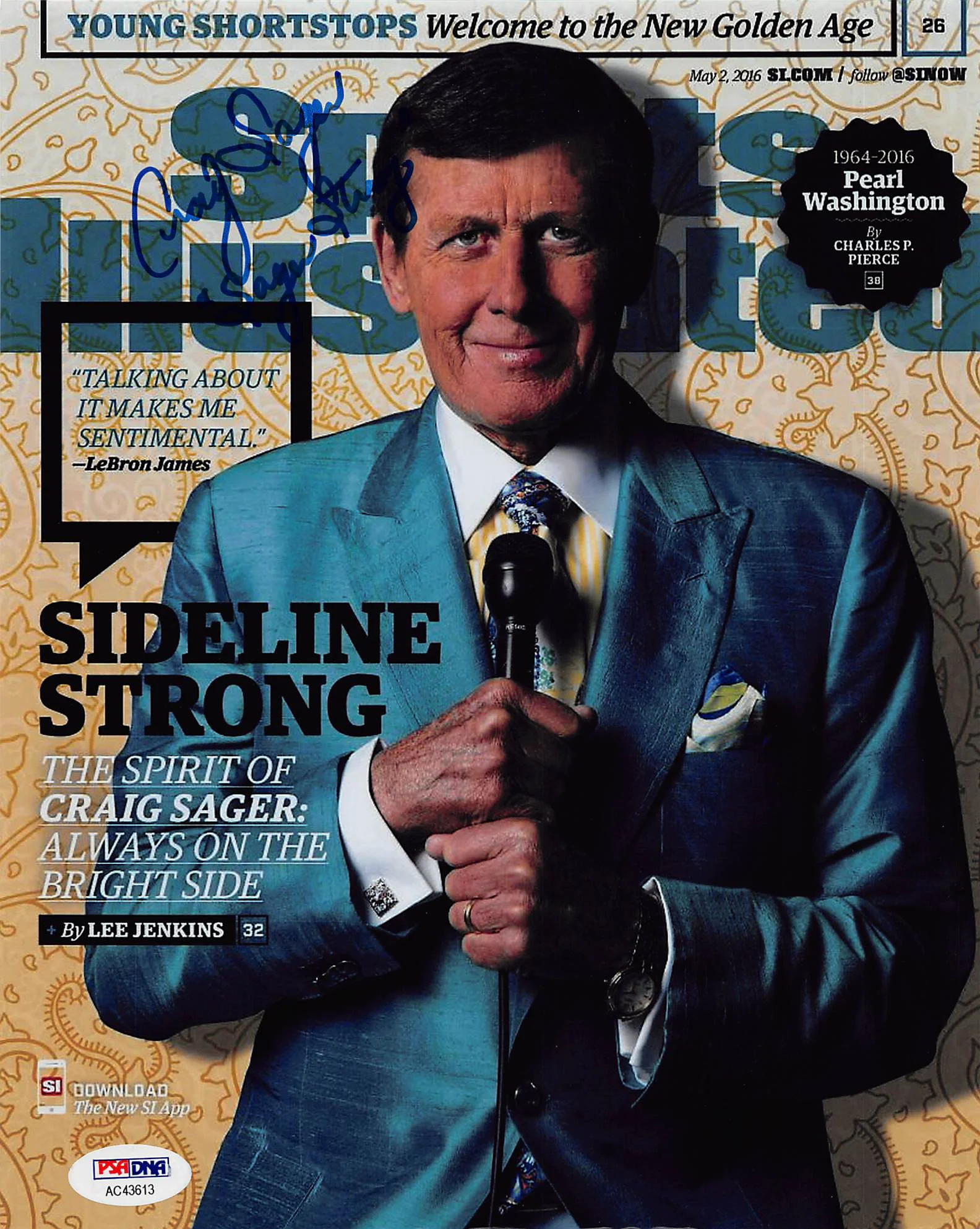 Craig Sager Sports Illustrated "Sager Strong" Signed 8x10 Photo PSA/DNA #AC43613 - Image 2