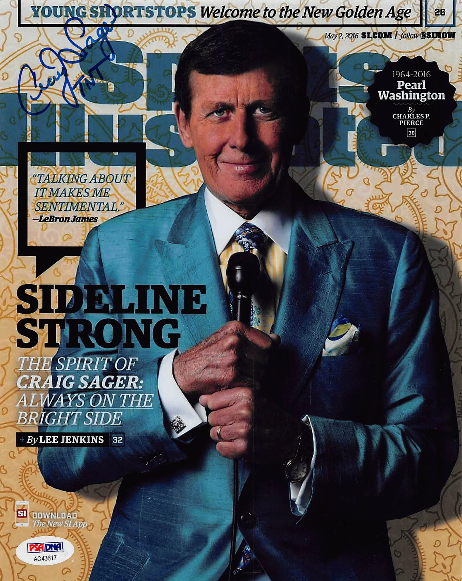 Craig Sager Sports Illustrated TNT Authentic Signed 8x10 Photo PSA/DNA #AC43617 - Image 2